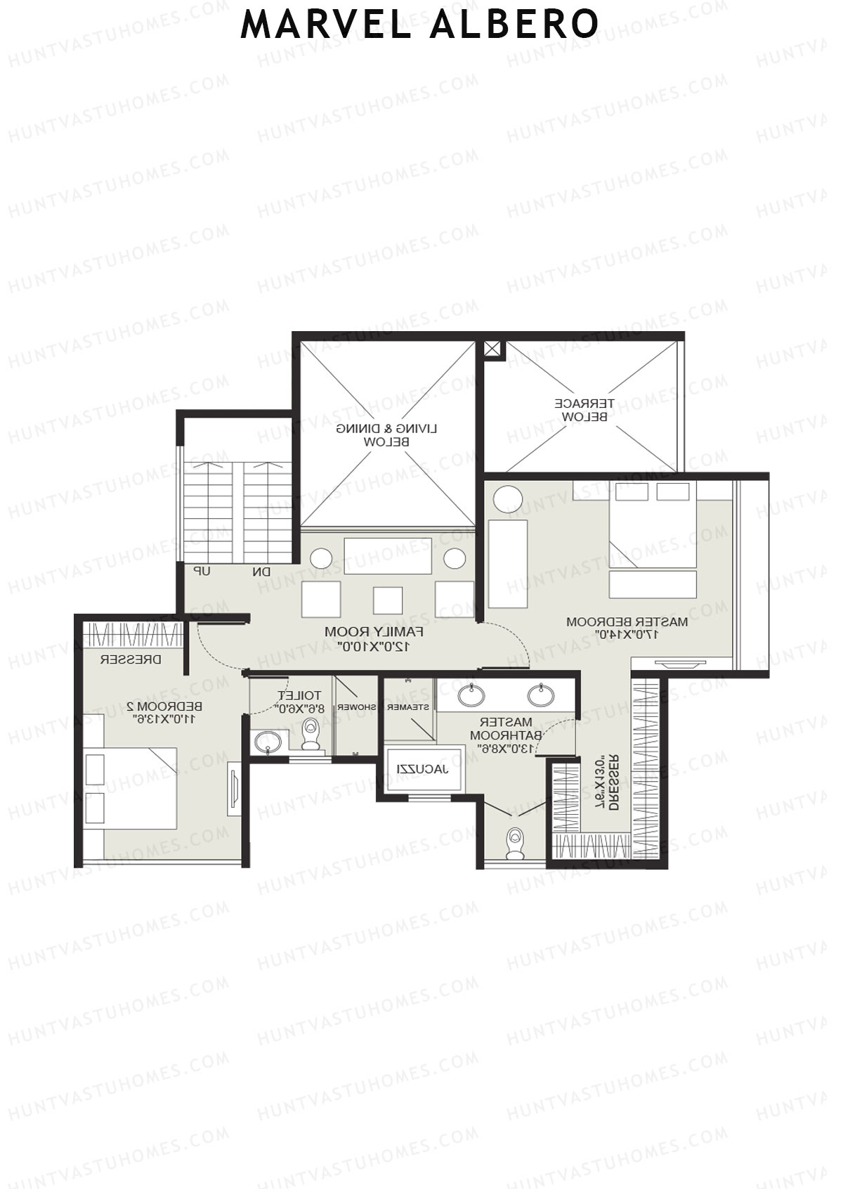Marvel Albero Tower A Unit 4 Type (Penthouse) Floor Plan