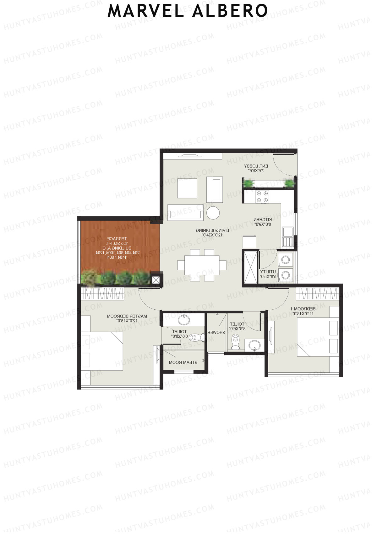 Marvel Albero Tower C Unit 1 Floor Plan