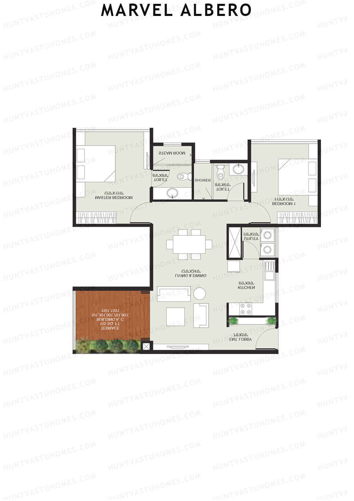 Marvel Albero Tower C Unit 2 Floor Plan