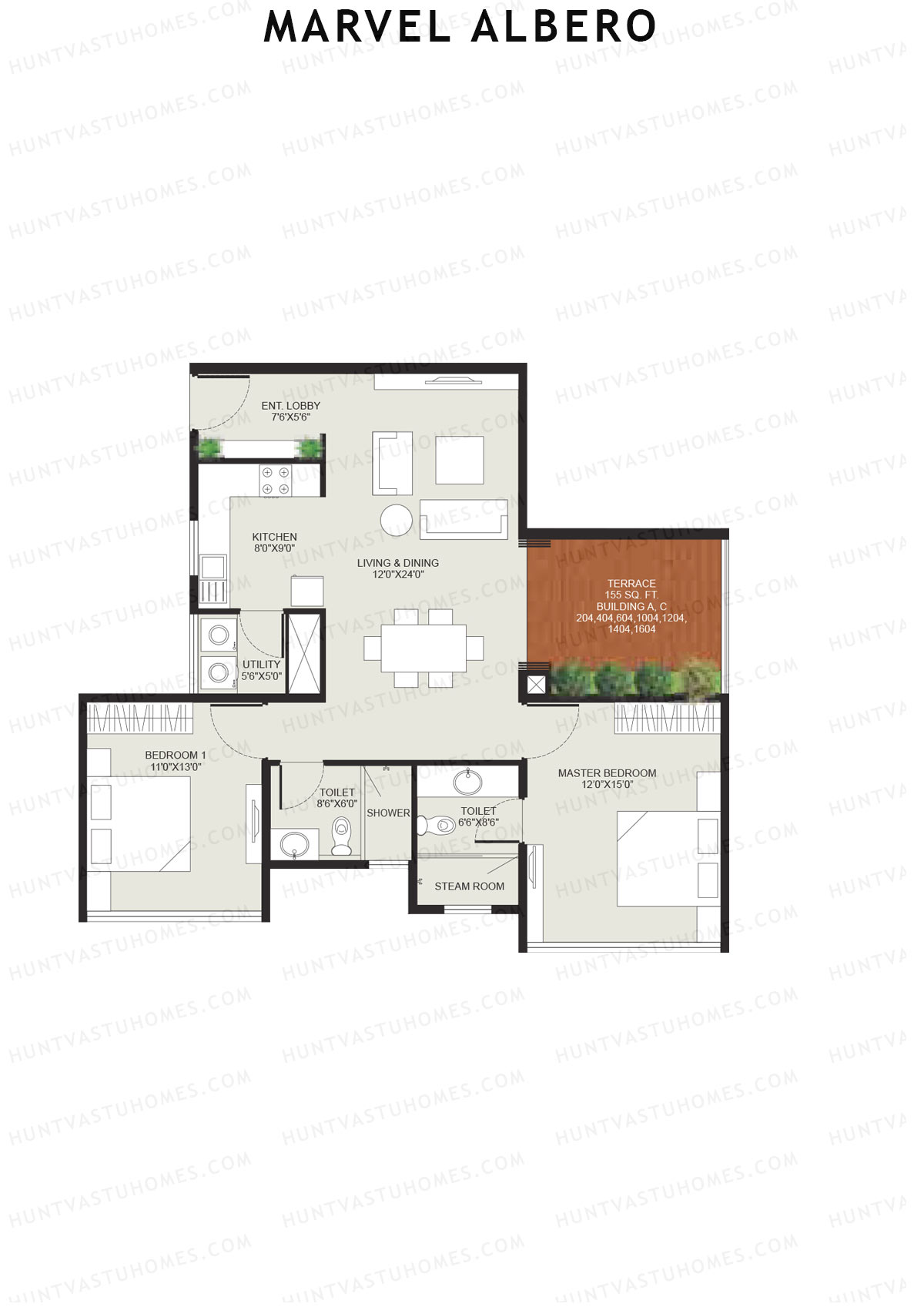 Marvel Albero Tower C Unit 4 Floor Plan