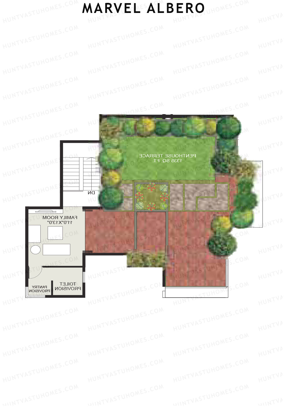 Marvel Albero Tower C Unit 4 Type (Penthouse) Floor Plan
