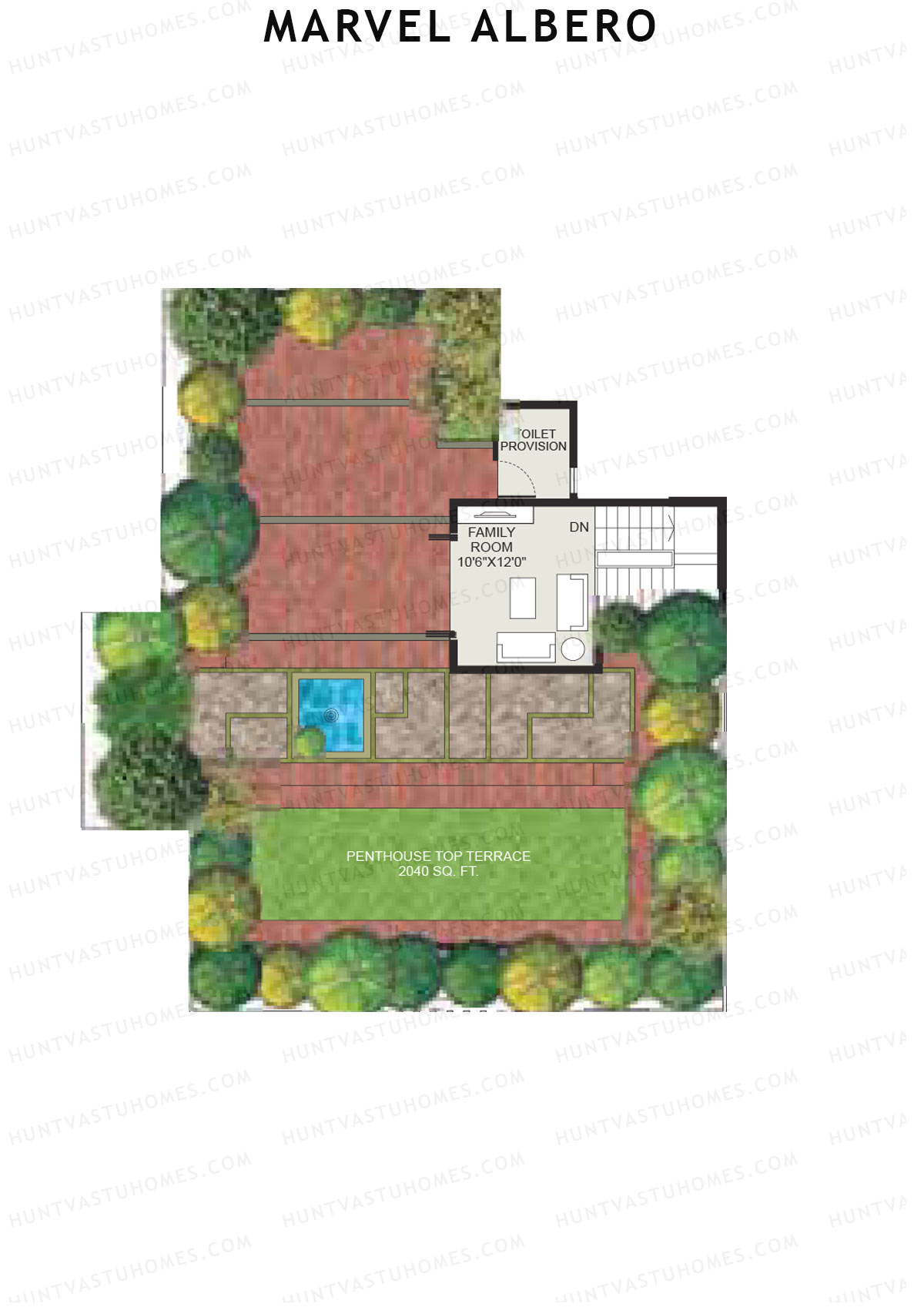 Marvel Albero Tower D Unit 1 Type (Penthouse) Floor Plan