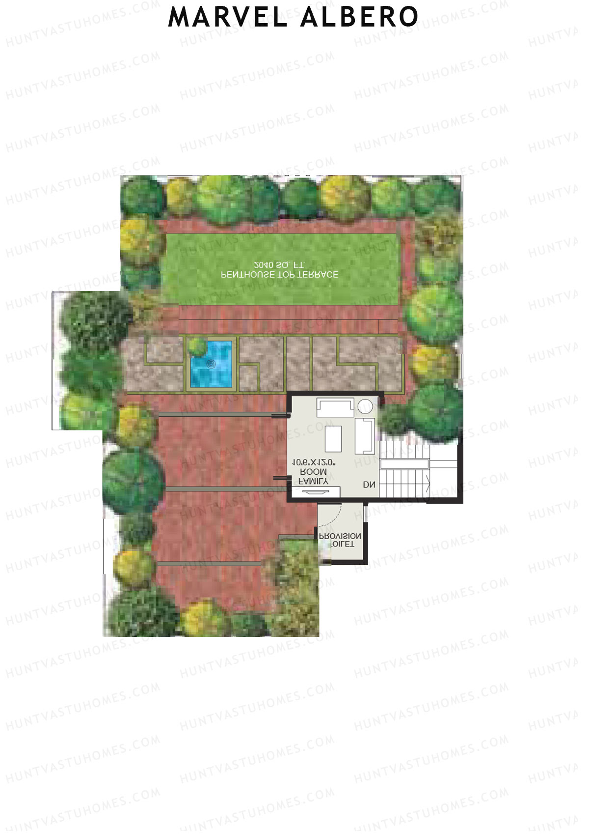 Marvel Albero Tower D Unit 2 Type (Penthouse) Floor Plan