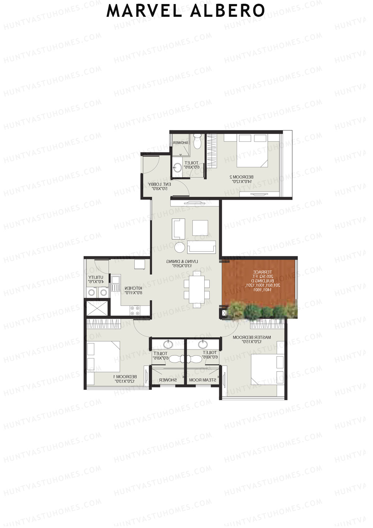 Marvel Albero Tower D Unit 4 Floor Plan