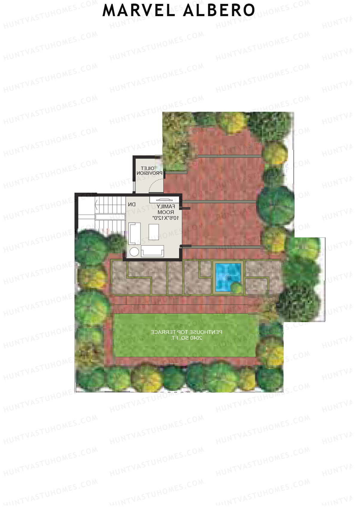 Marvel Albero Tower D Unit 4 Type (Penthouse) Floor Plan