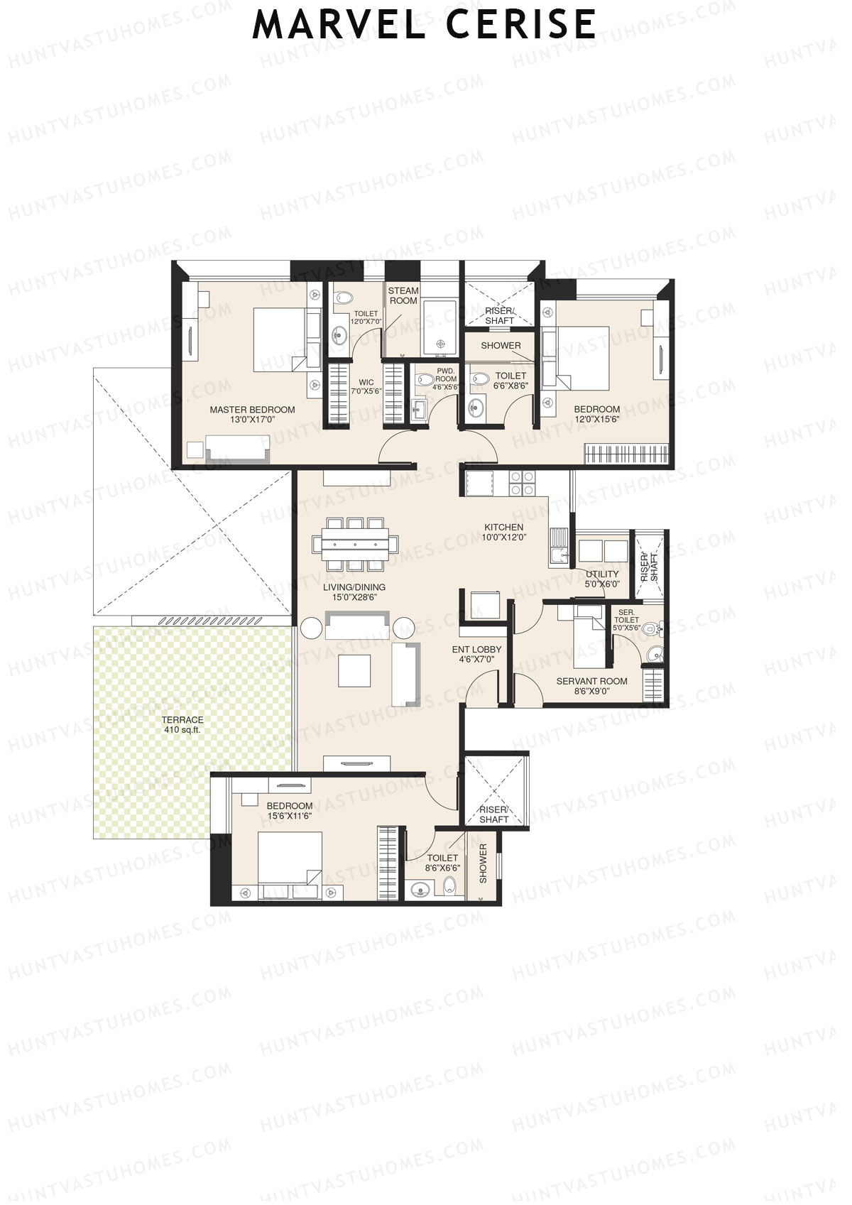 Marvel Cerise Tower B Unit 2 Floor Plan