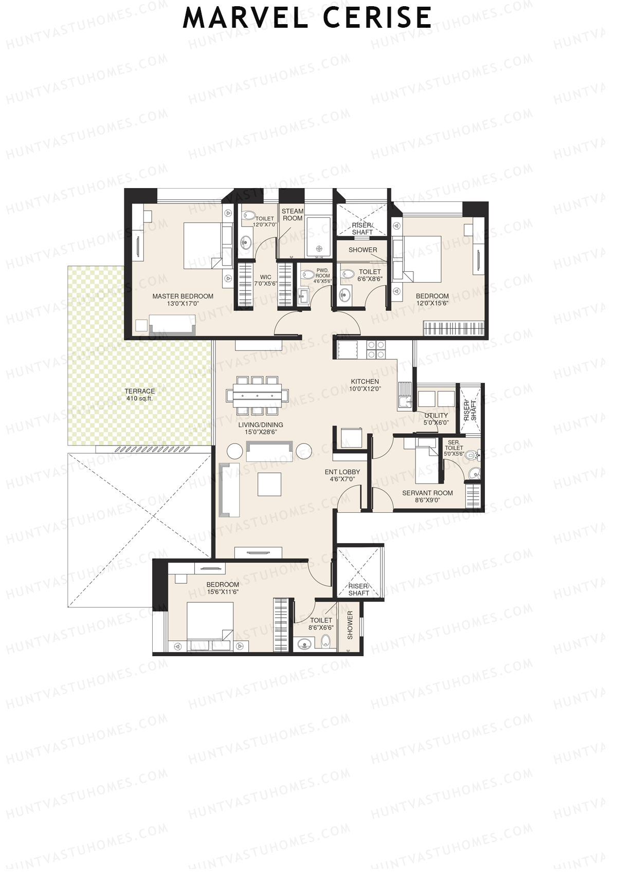 Marvel Cerise Tower B Unit 2 Floor Plan