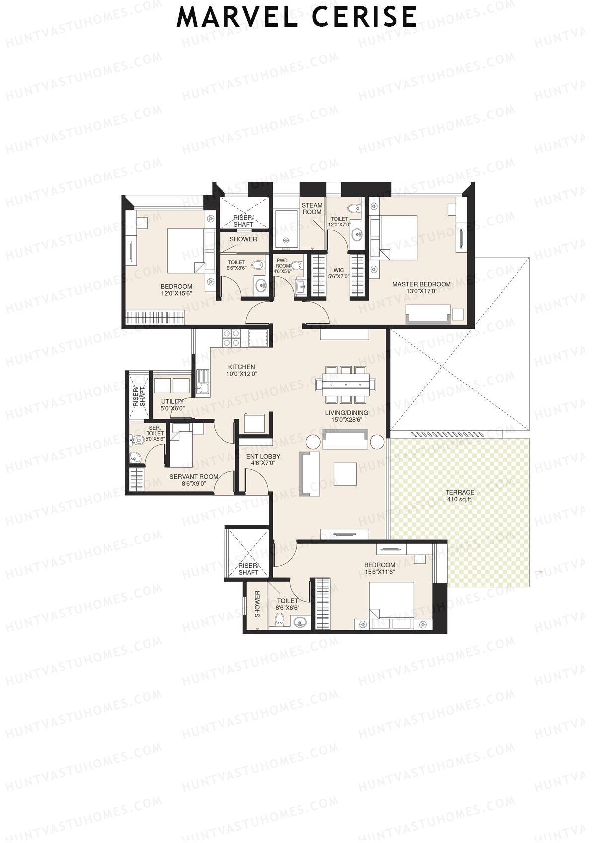 Marvel Cerise Tower B Unit 3 Floor Plan