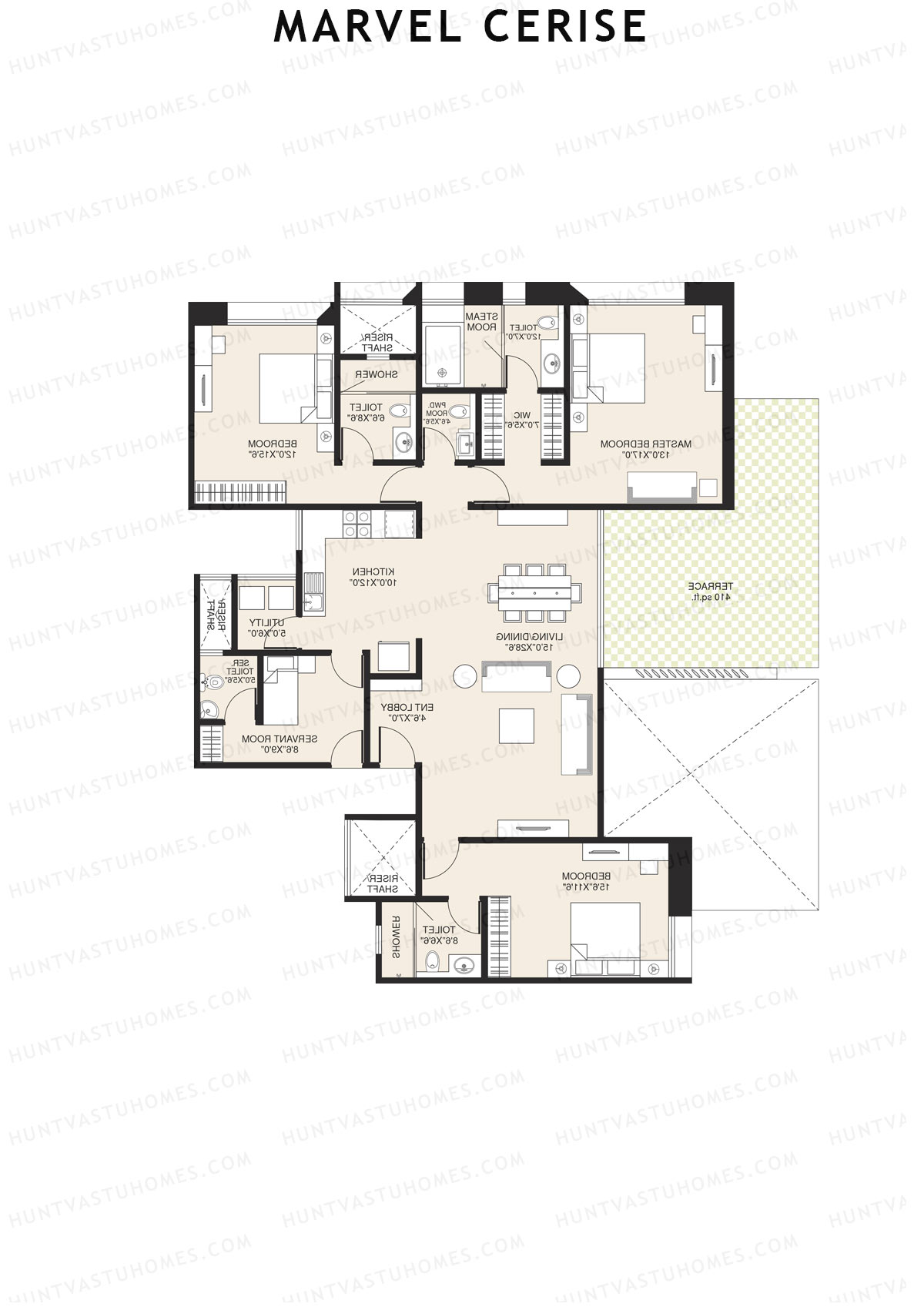Marvel Cerise Tower B Unit 3 Floor Plan