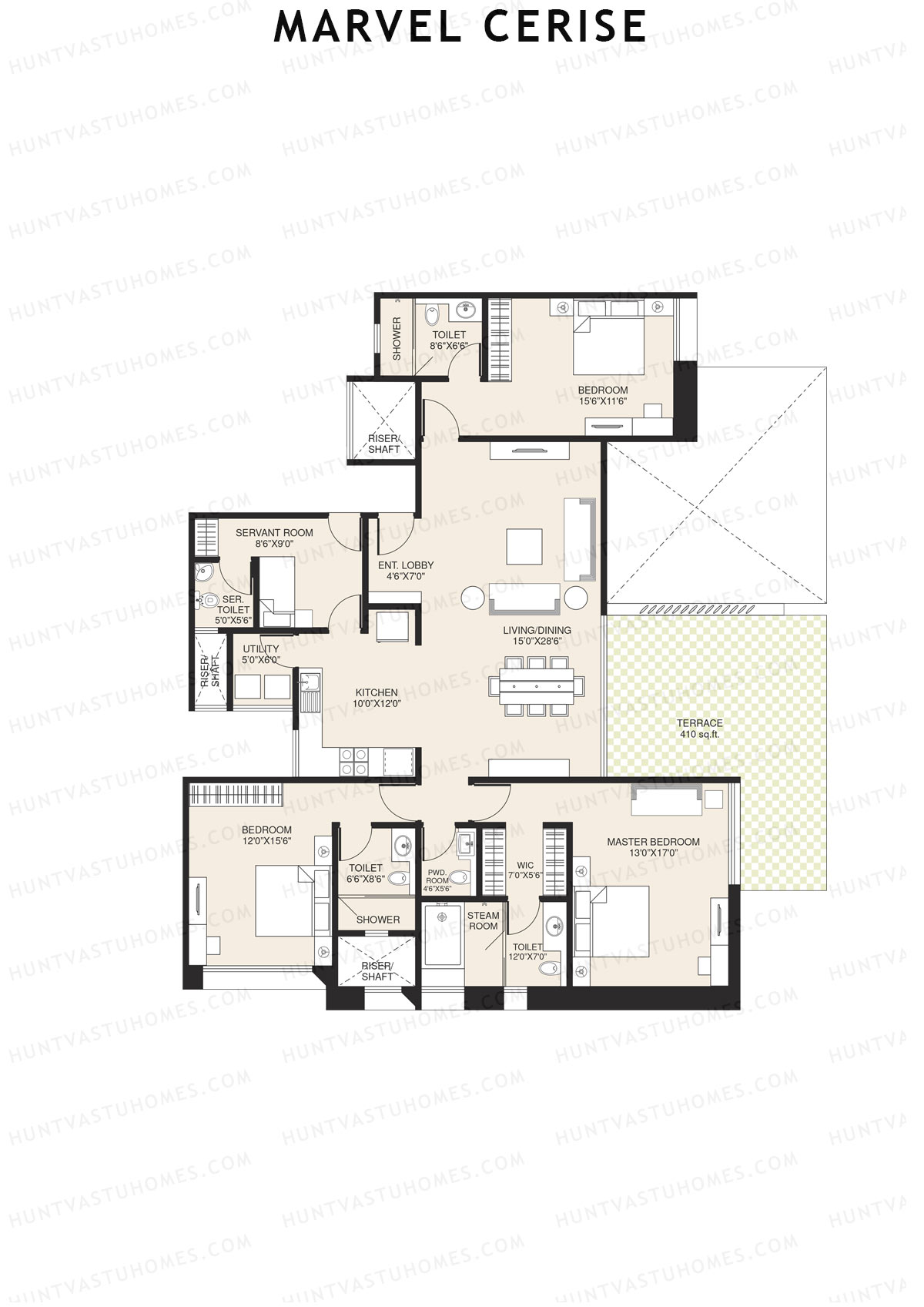 Marvel Cerise Tower B Unit 4 Floor Plan