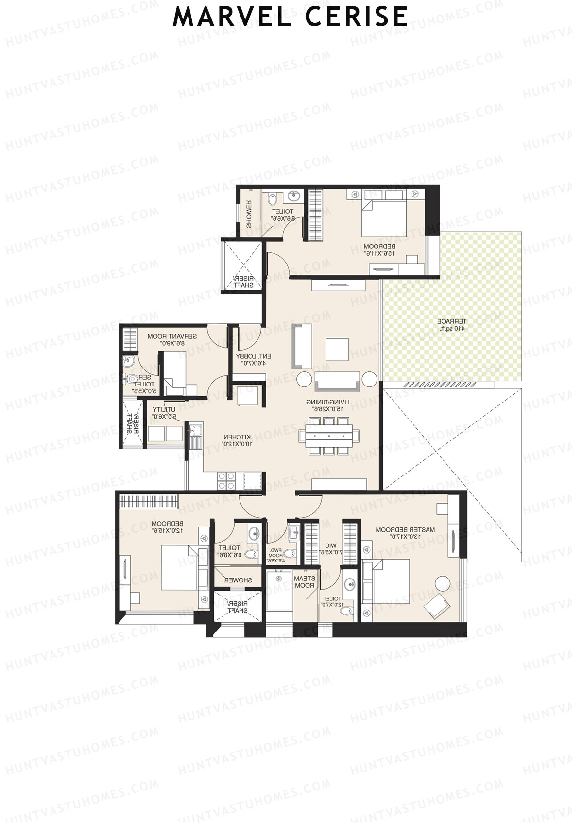 Marvel Cerise Tower B Unit 4 Floor Plan