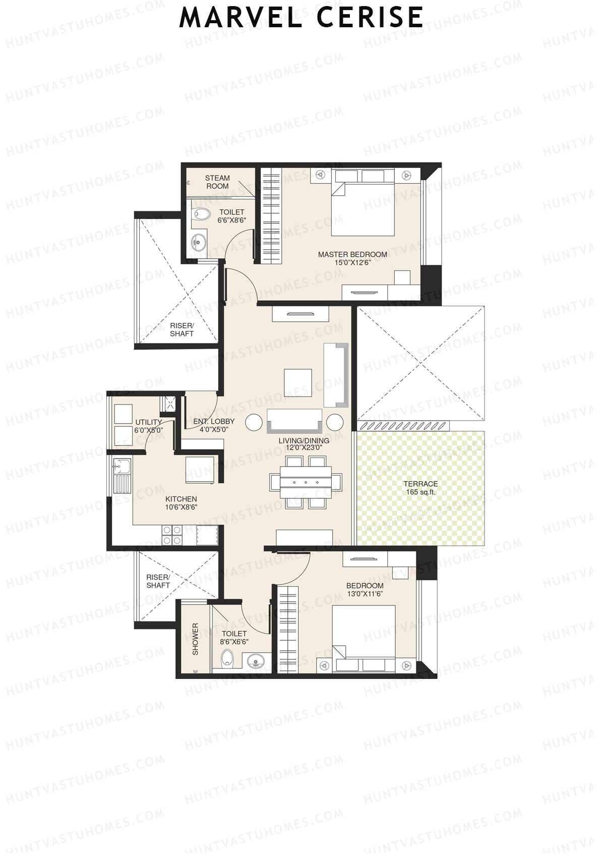 Marvel Cerise Tower C Unit 5 Floor Plan