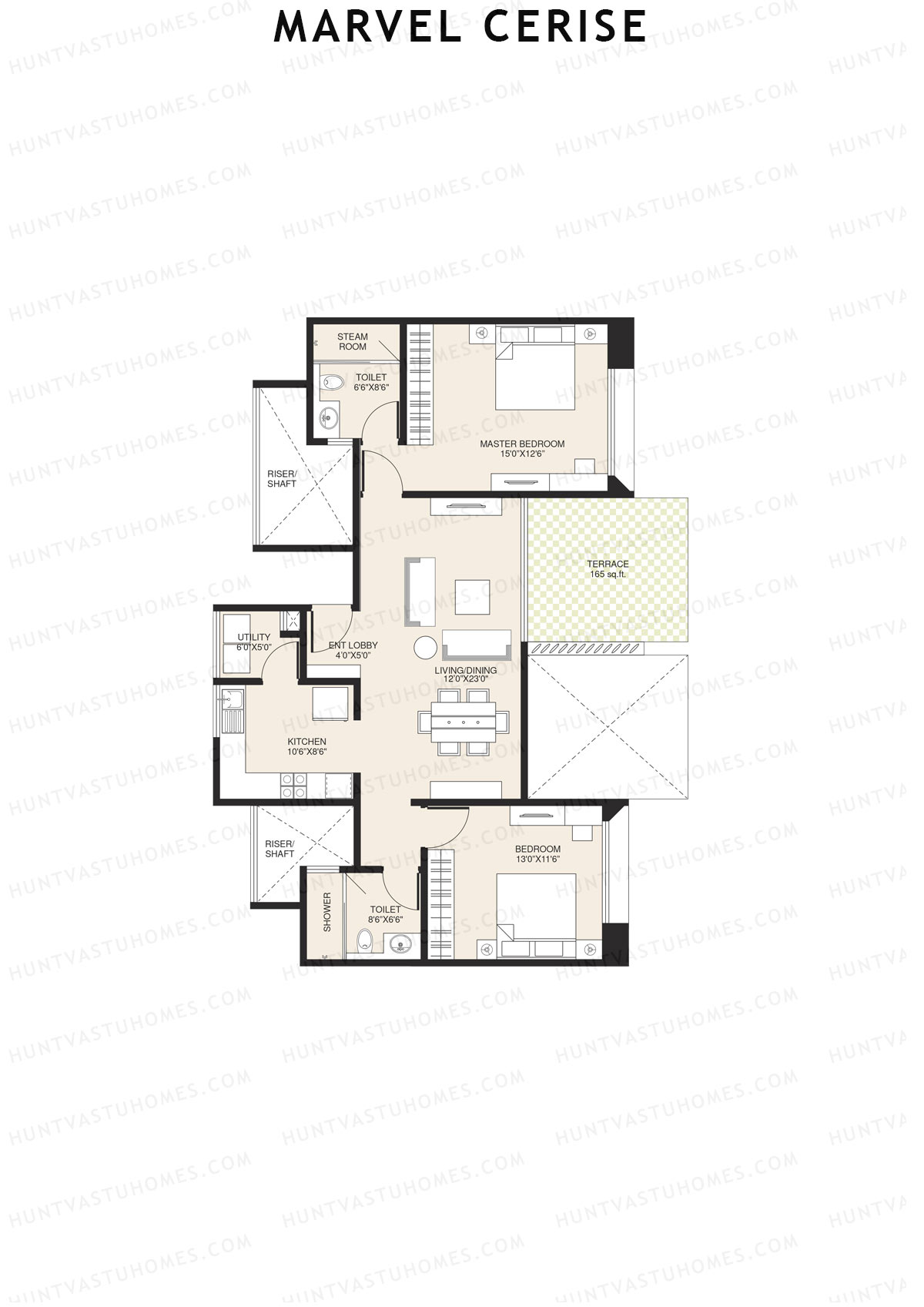 Marvel Cerise Tower C Unit 5 Floor Plan