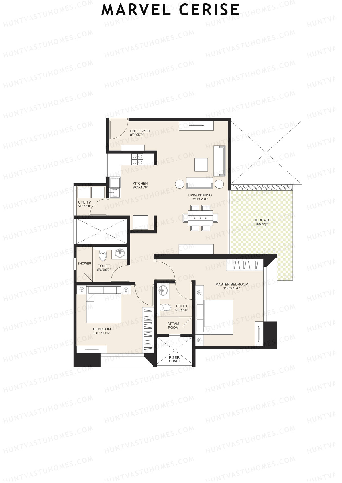 Marvel Cerise Tower C Unit 6 Floor Plan