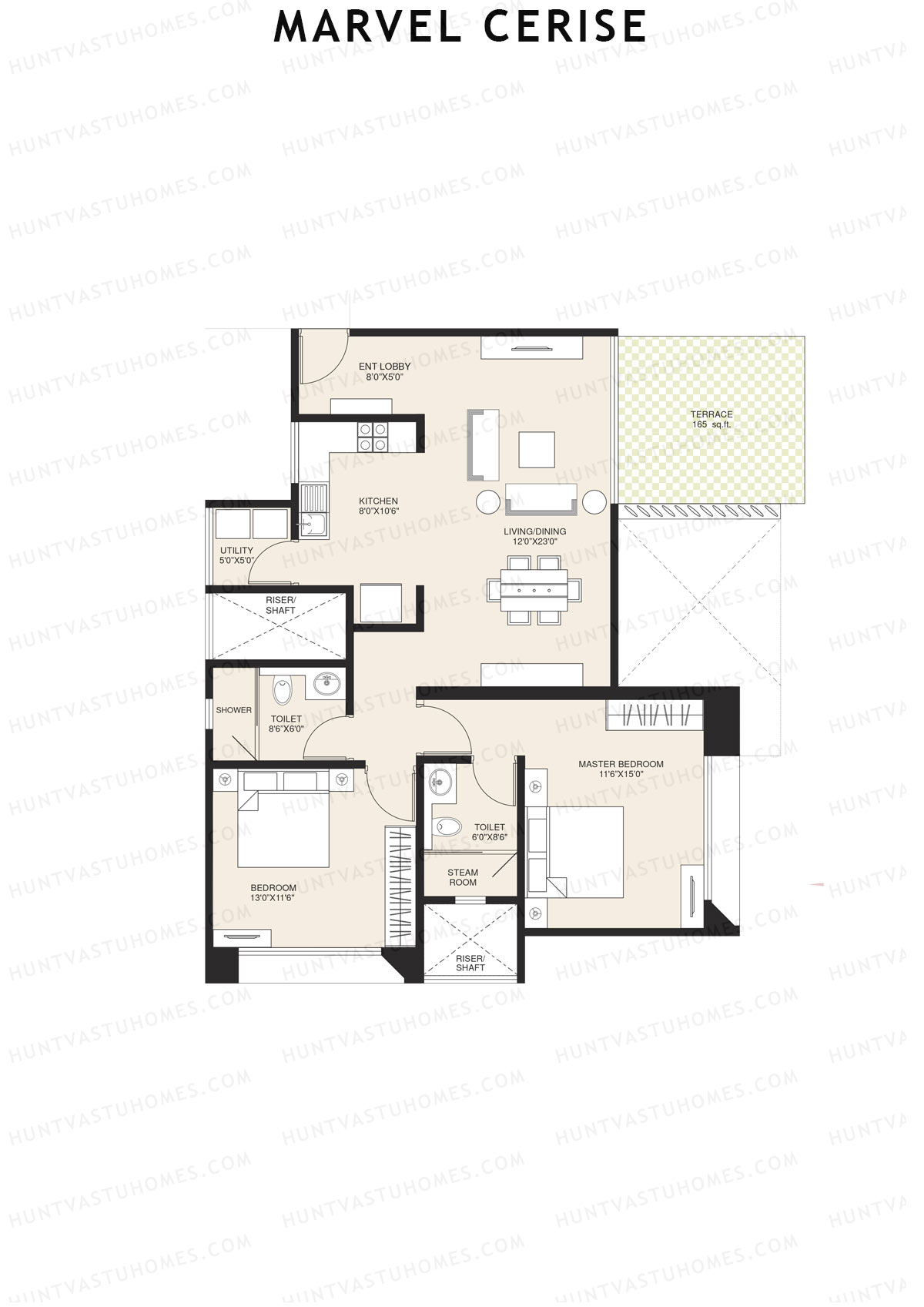 Marvel Cerise Tower C Unit 6 Floor Plan
