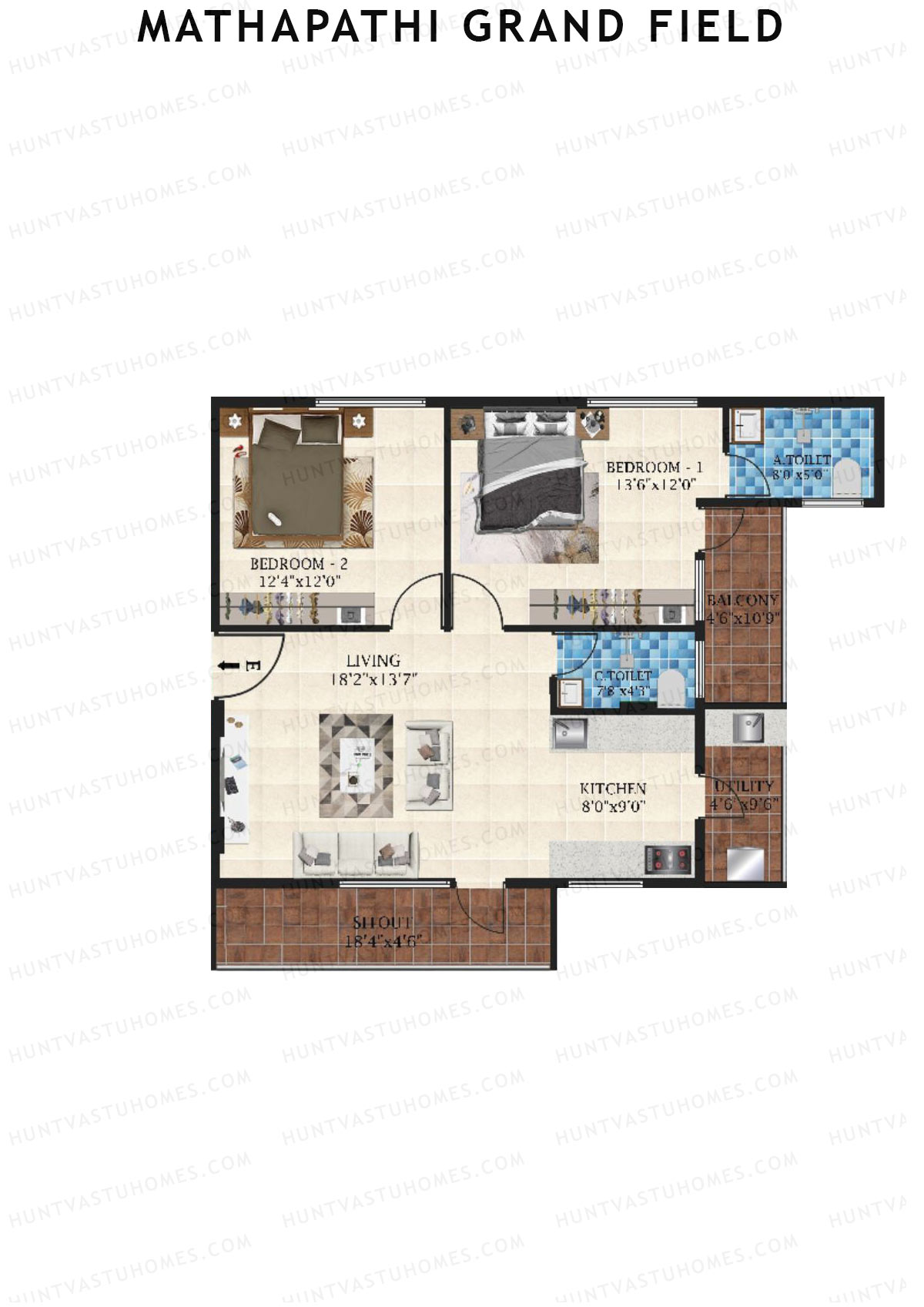 Mathapathi Grand Field Block D Unit 5 Floor Plan