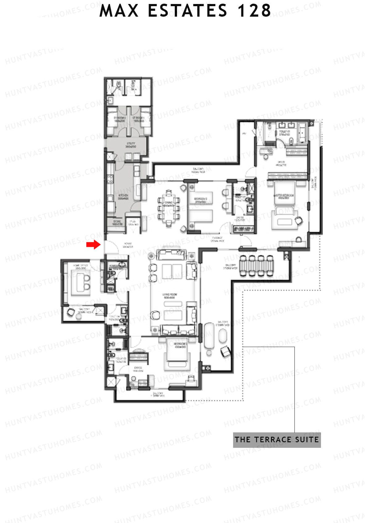 Max Estates 128 Tower 1 Unit 2 Floor Plan
