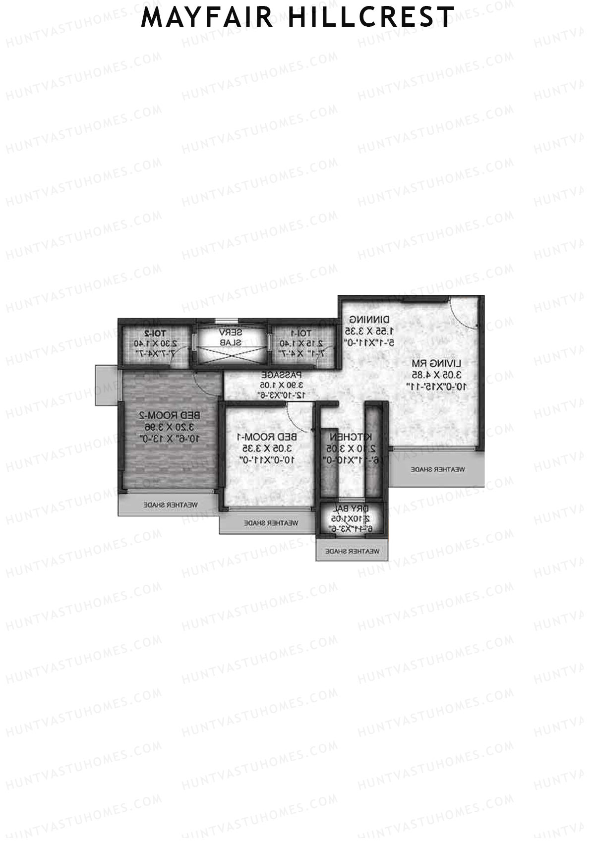Mayfair Hillcrest Wing A Unit 3 Floor Plan