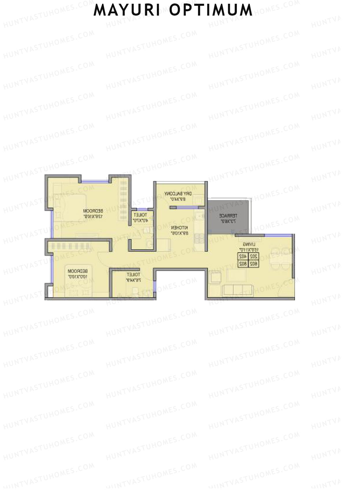 Mayuri Optimum Tower A Unit 1 Floor Plan