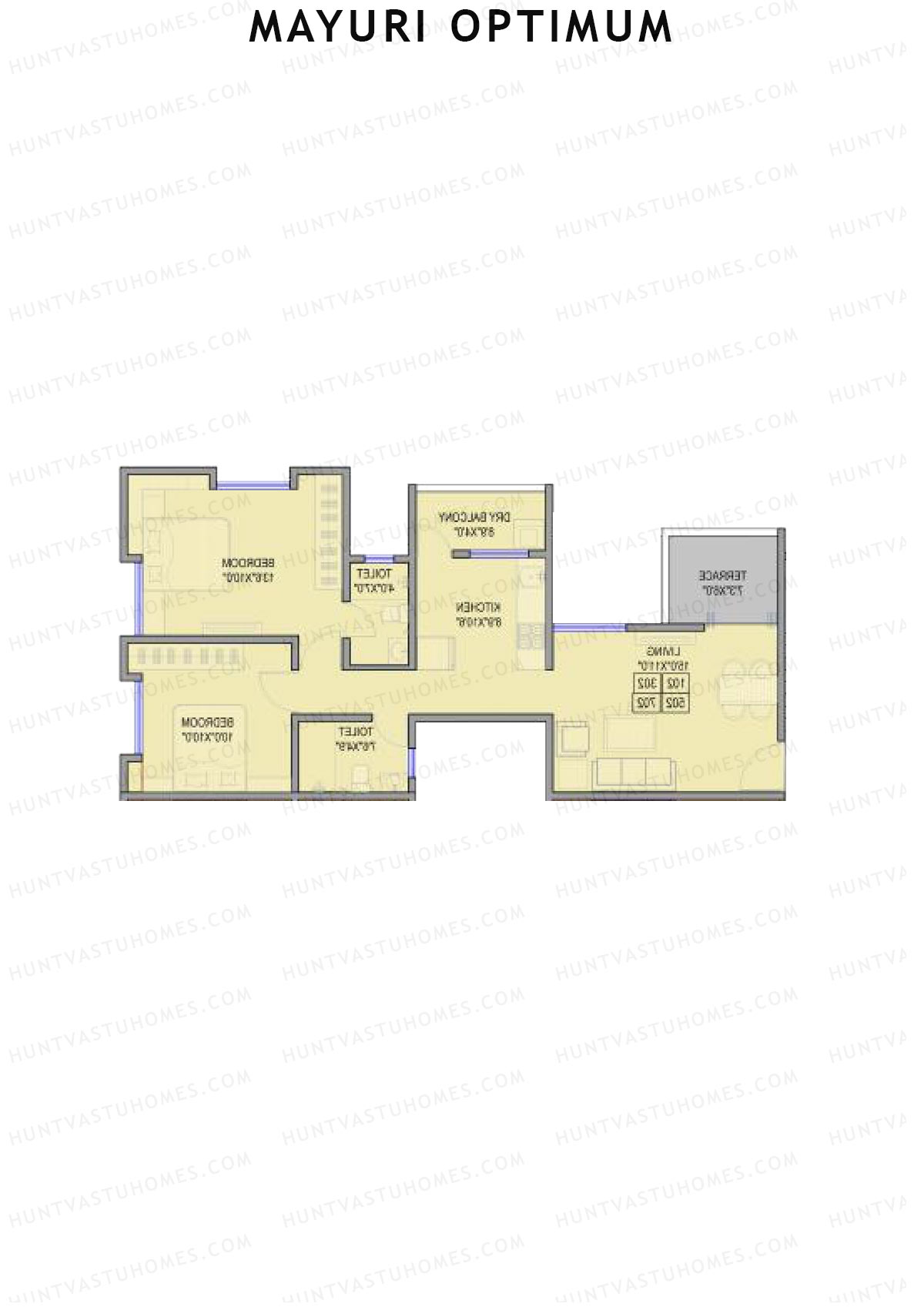 Mayuri Optimum Tower A Unit 1 Floor Plan