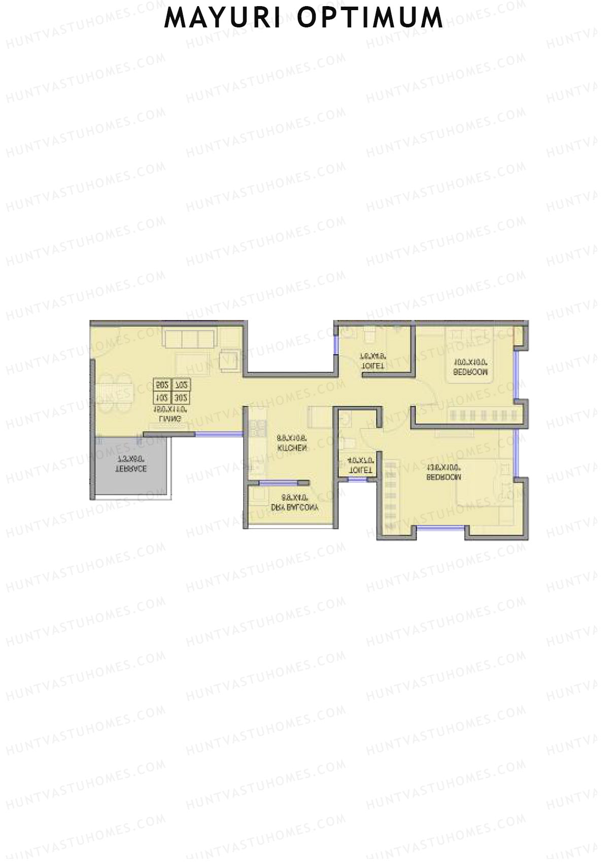 Mayuri Optimum Tower A Unit 3 Floor Plan