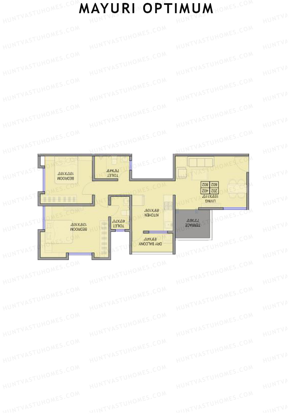 Mayuri Optimum Tower A Unit 4 Floor Plan