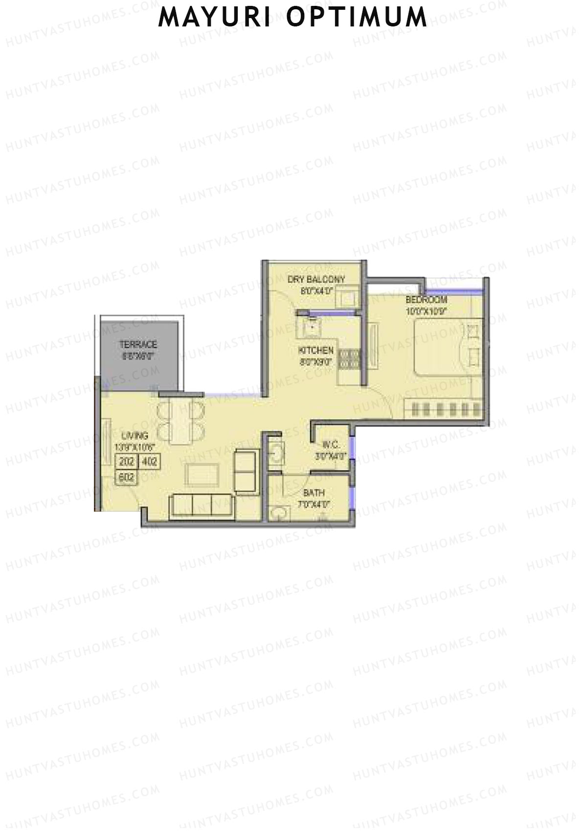 Mayuri Optimum Tower B Unit 2 Floor Plan