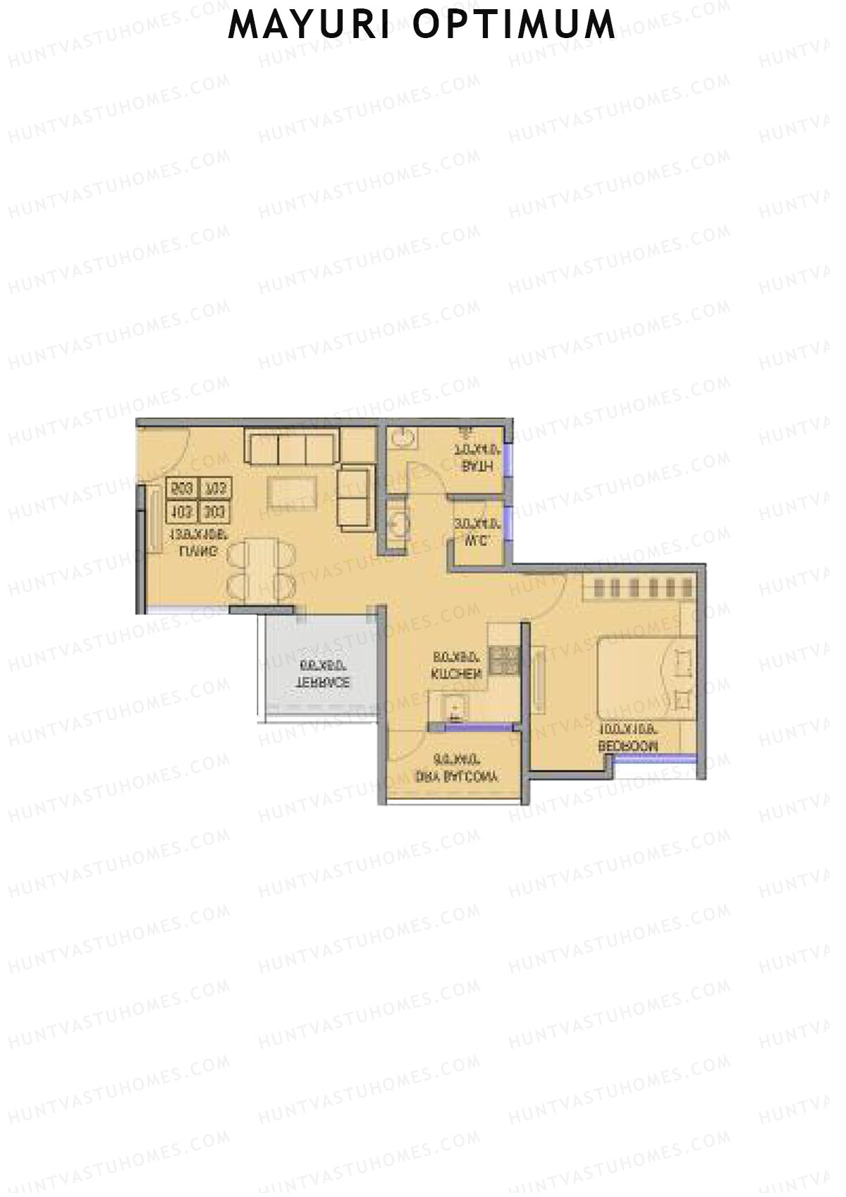 Mayuri Optimum Tower B Unit 4 Floor Plan