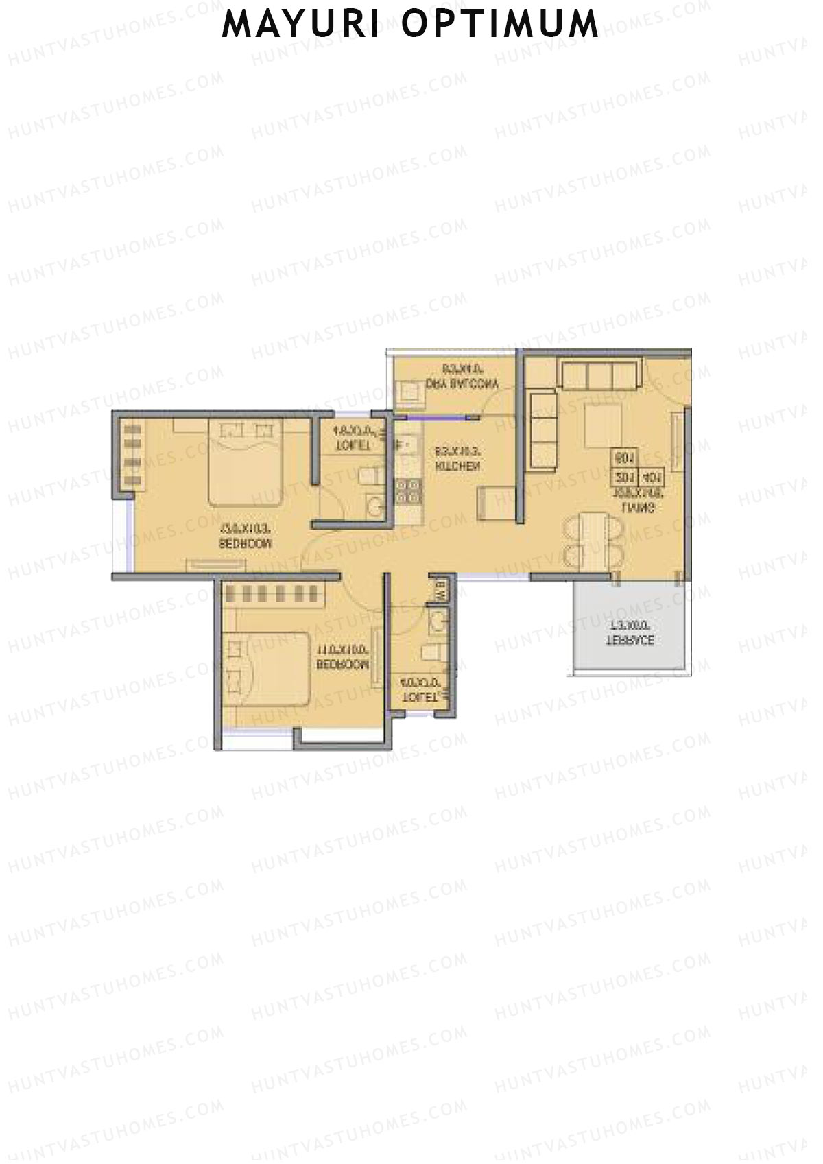 Mayuri Optimum Tower B Unit 6 Floor Plan