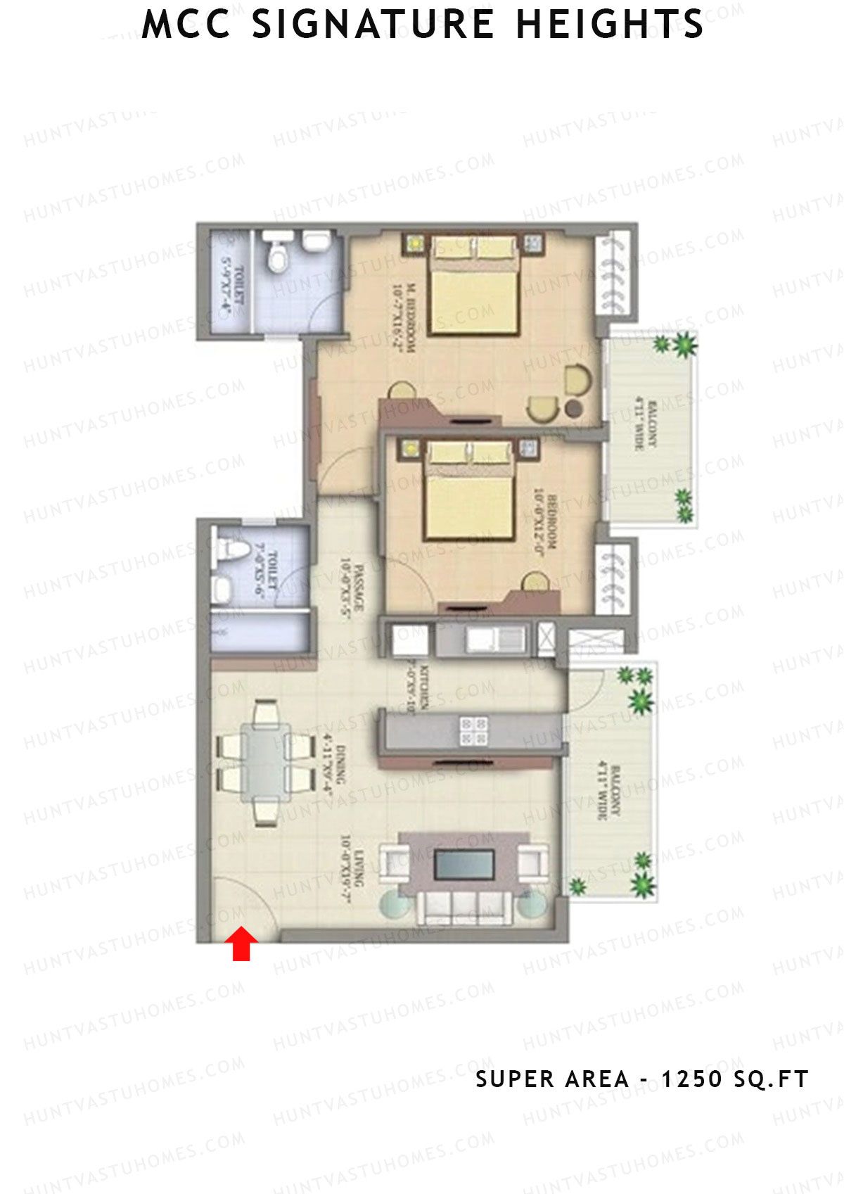 Mcc Signature Heights Tower 1 Unit 2 Floor Plan