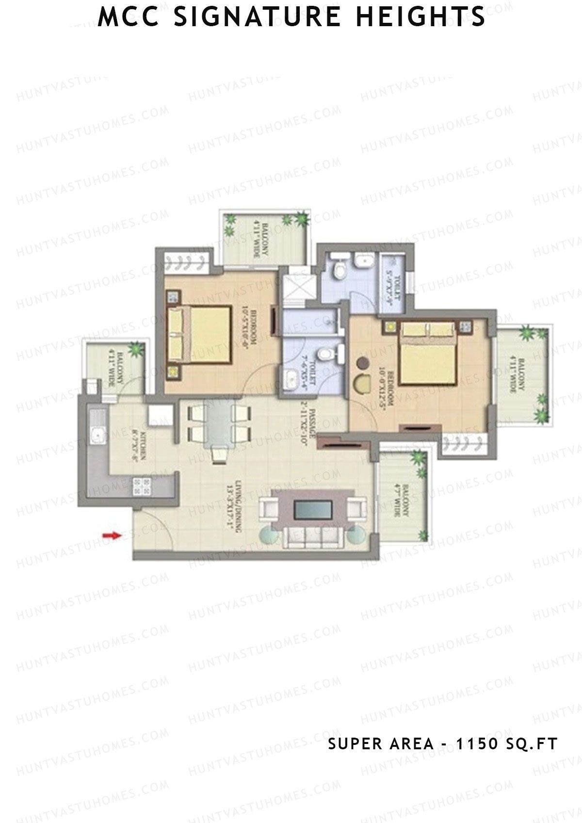 Mcc Signature Heights Tower 1 Unit 3 Floor Plan