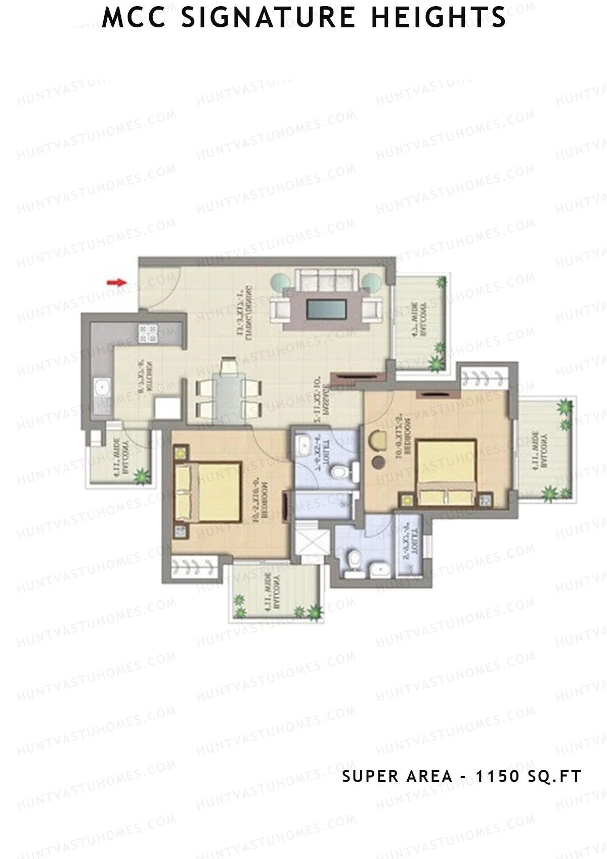 Mcc Signature Heights Tower 1 Unit 4 Floor Plan