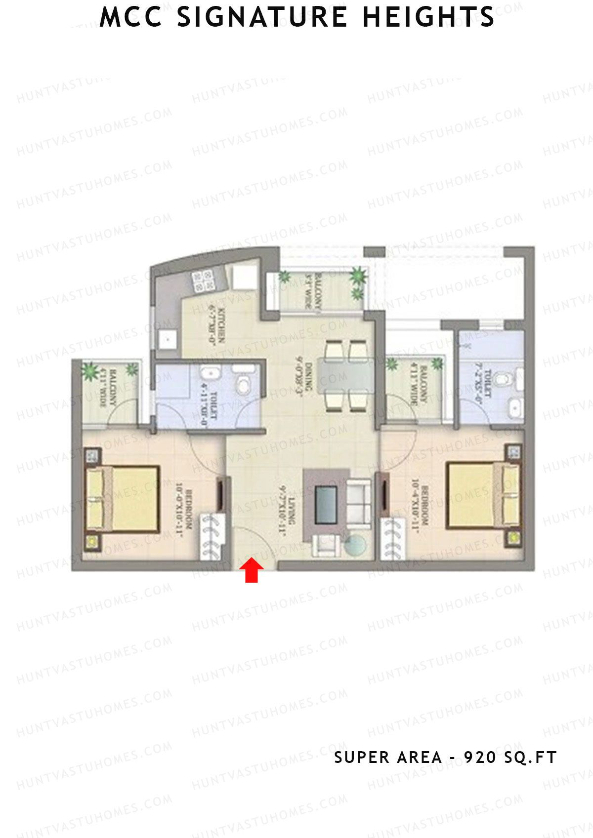 Mcc Signature Heights Tower 2 Unit 1 Floor Plan