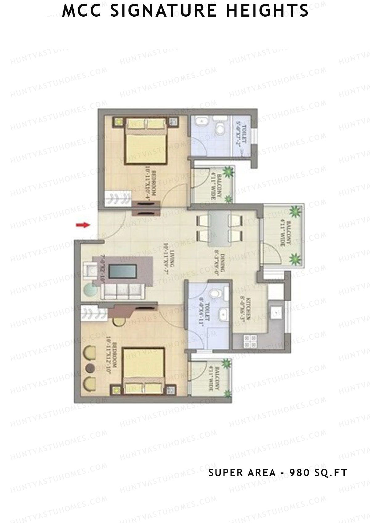 Mcc Signature Heights Tower 2 Unit 2 Floor Plan
