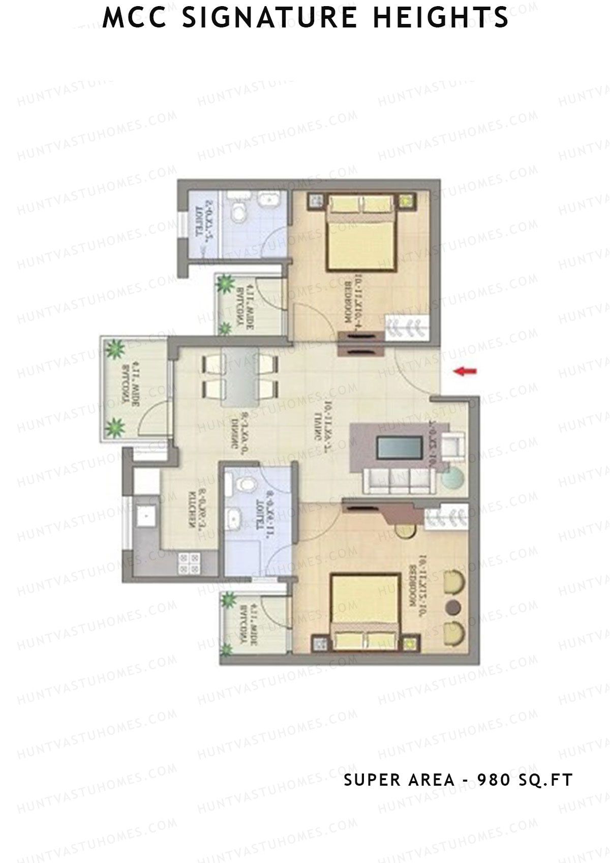 Mcc Signature Heights Tower 2 Unit 3 Floor Plan