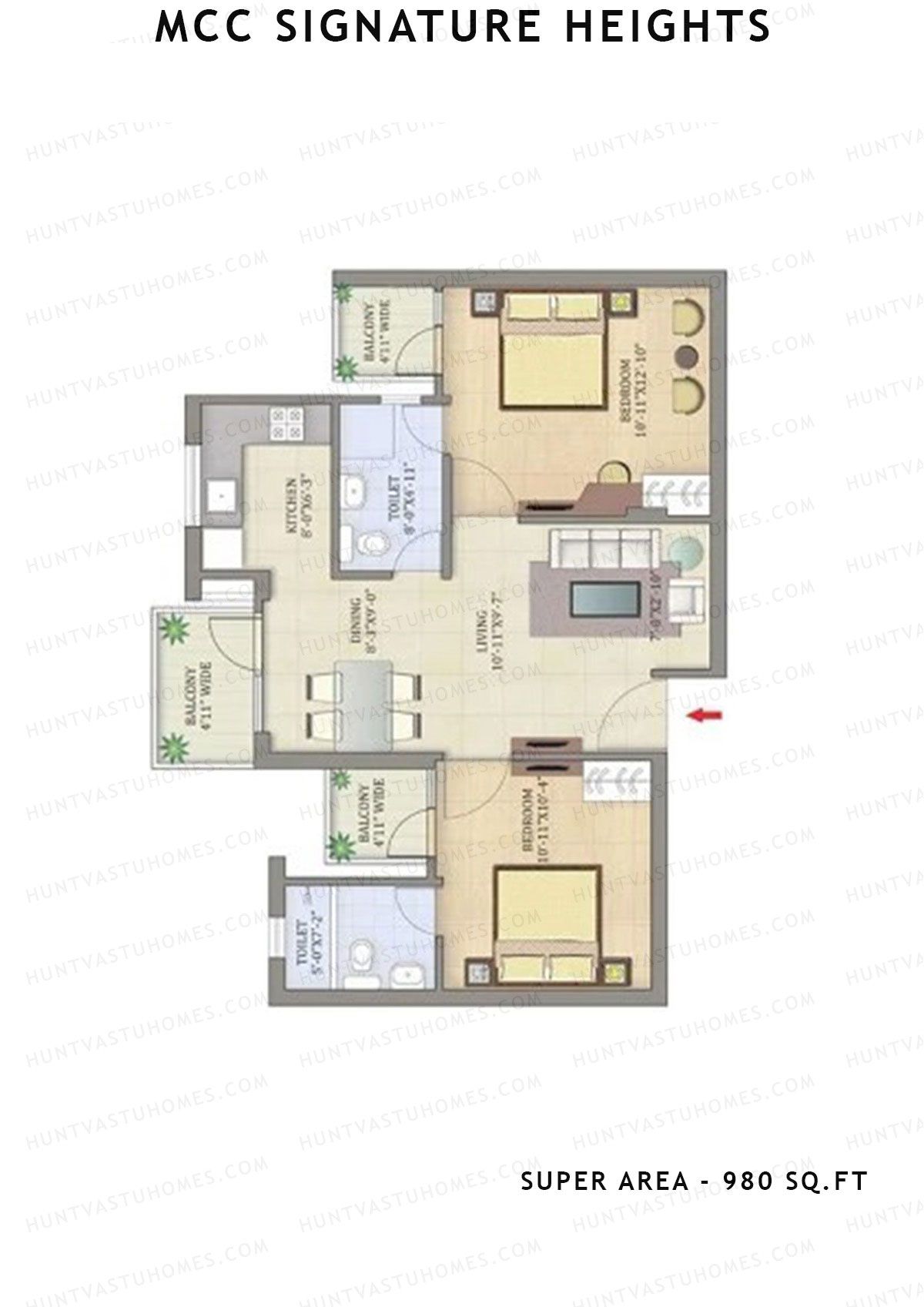 Mcc Signature Heights Tower 2 Unit 4 Floor Plan