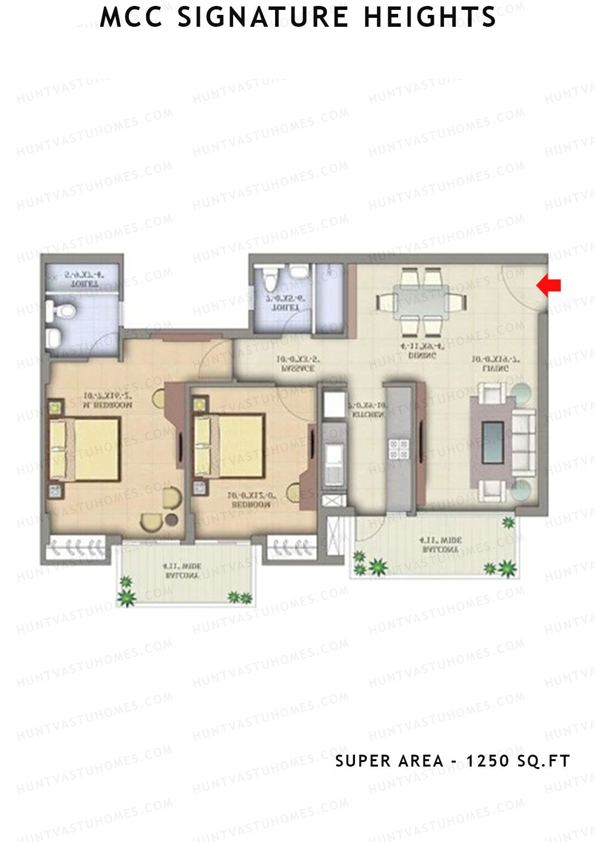 Mcc Signature Heights Tower 3 Unit 5 Floor Plan