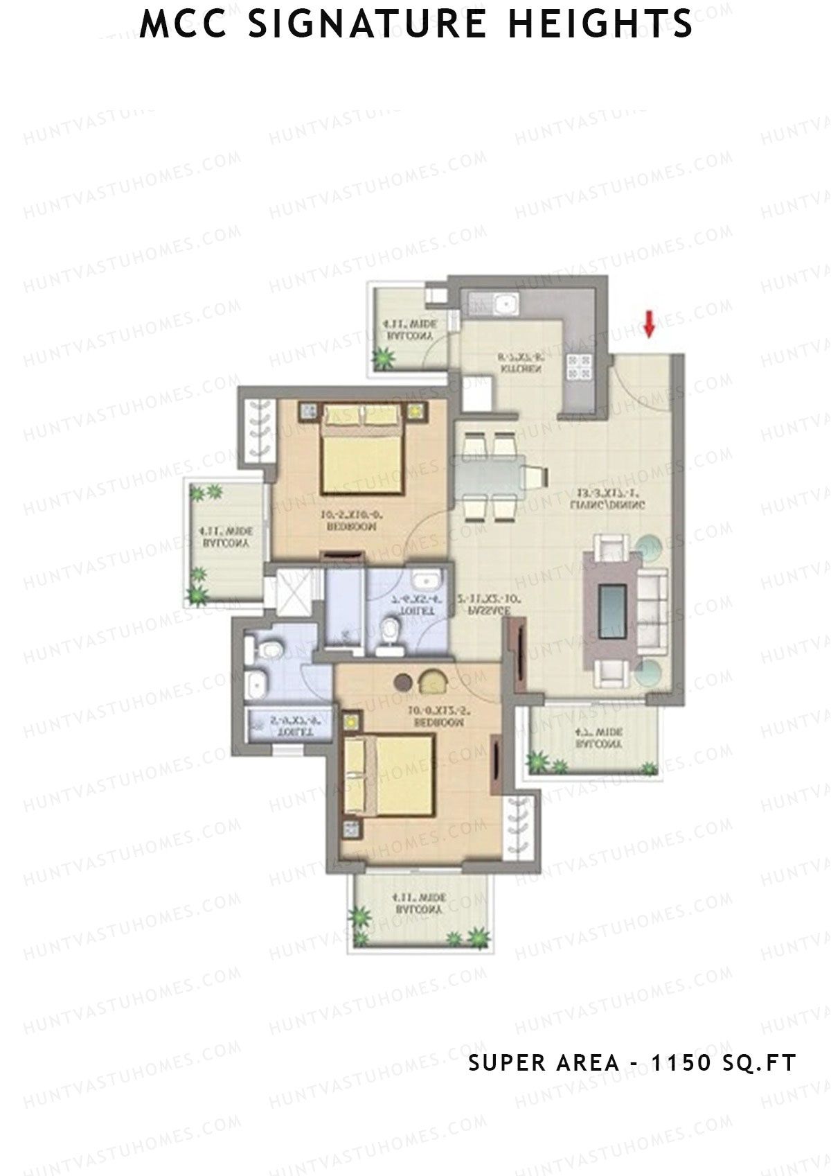 Mcc Signature Heights Tower 4 Unit 4 Floor Plan