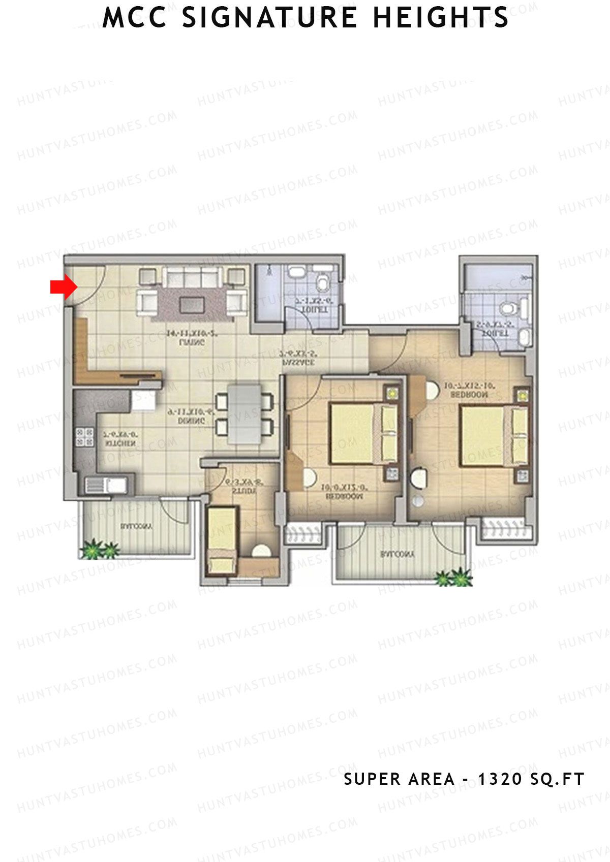 Mcc Signature Heights Tower 5 Unit 2 Floor Plan