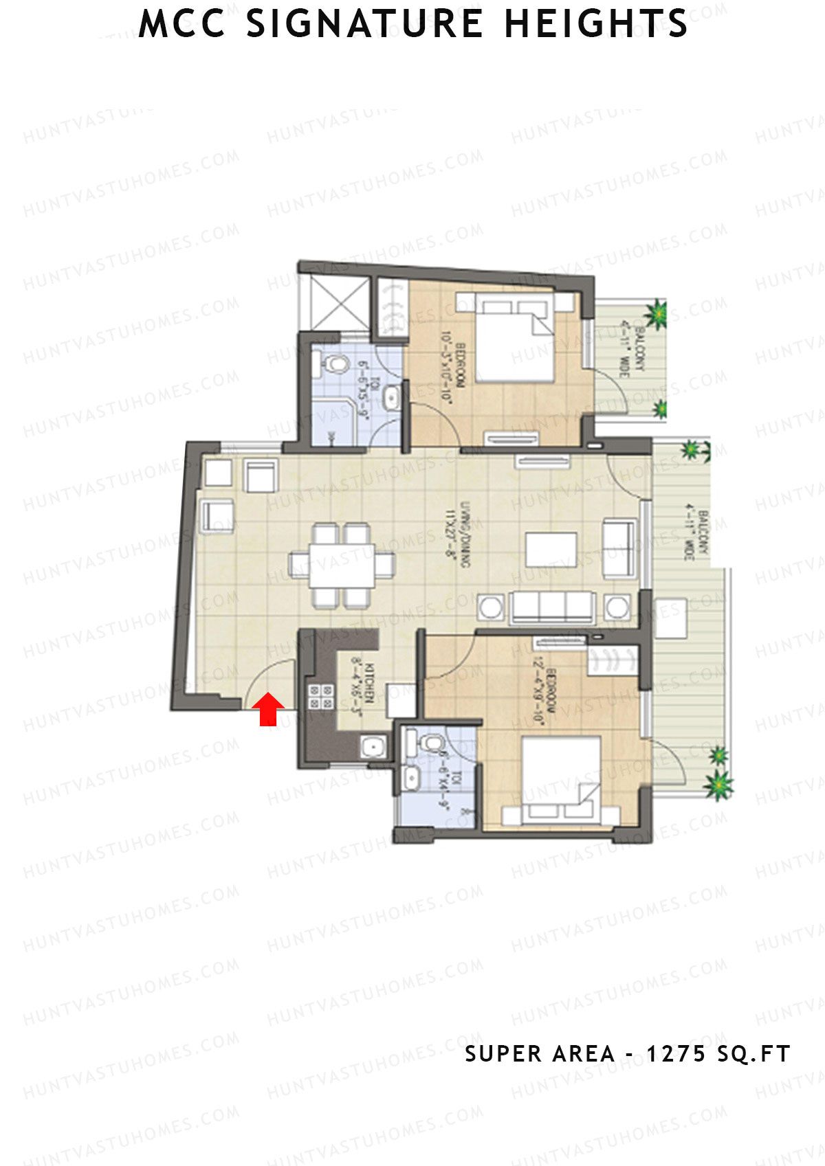 Mcc Signature Heights Tower 6 Unit 1 Floor Plan