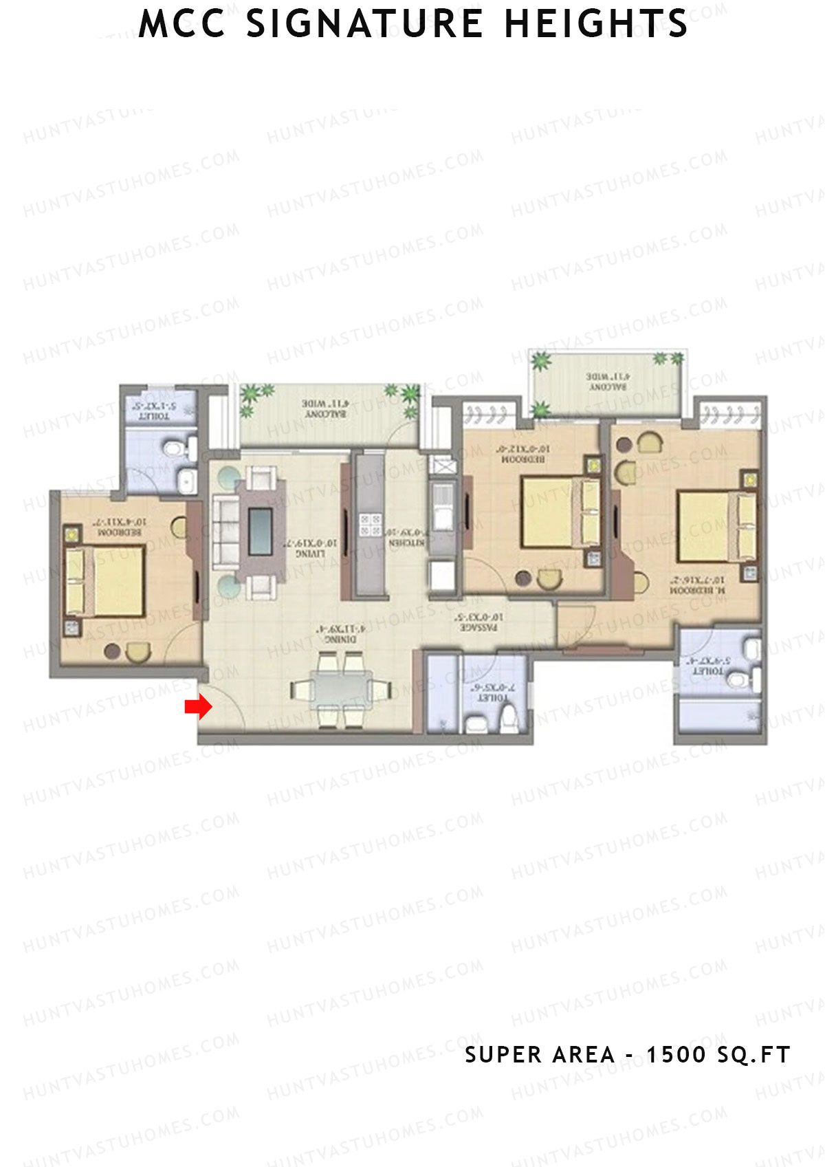 Mcc Signature Heights Tower 5 Unit 1 Floor Plan