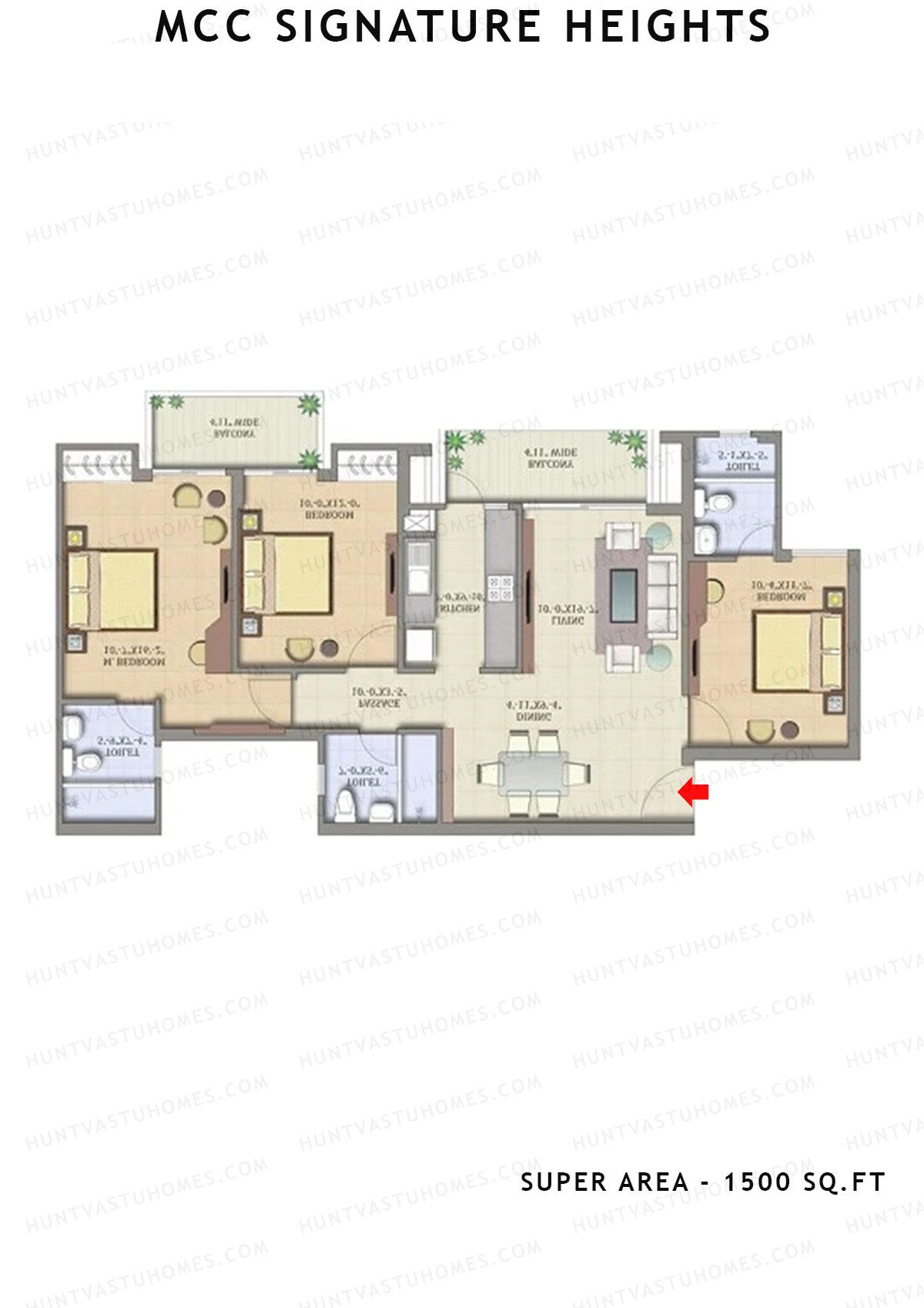 Mcc Signature Heights Tower 5 Unit 6 Floor Plan