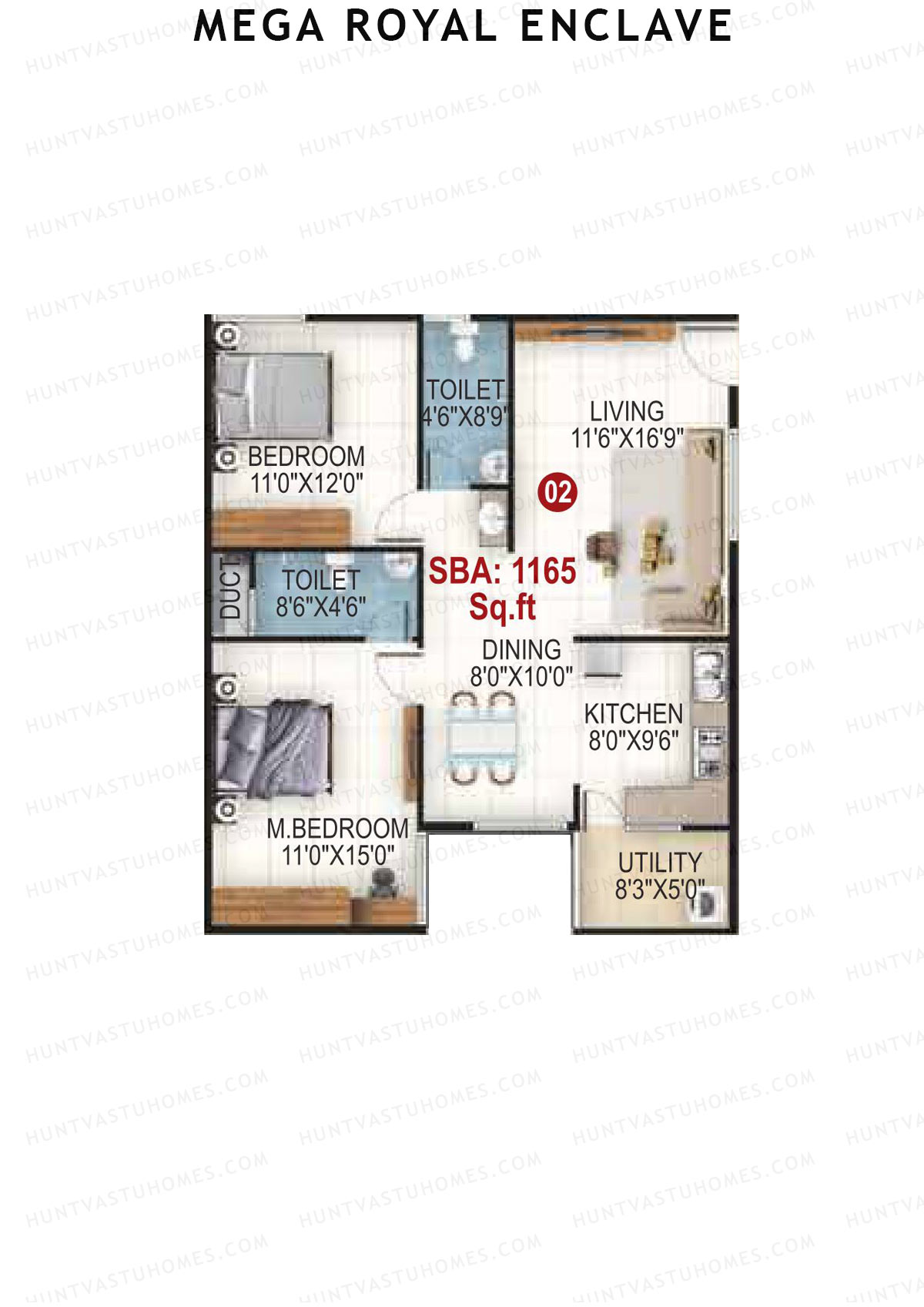Mega Royal Enclave Tower A Unit 2 Floor Plan