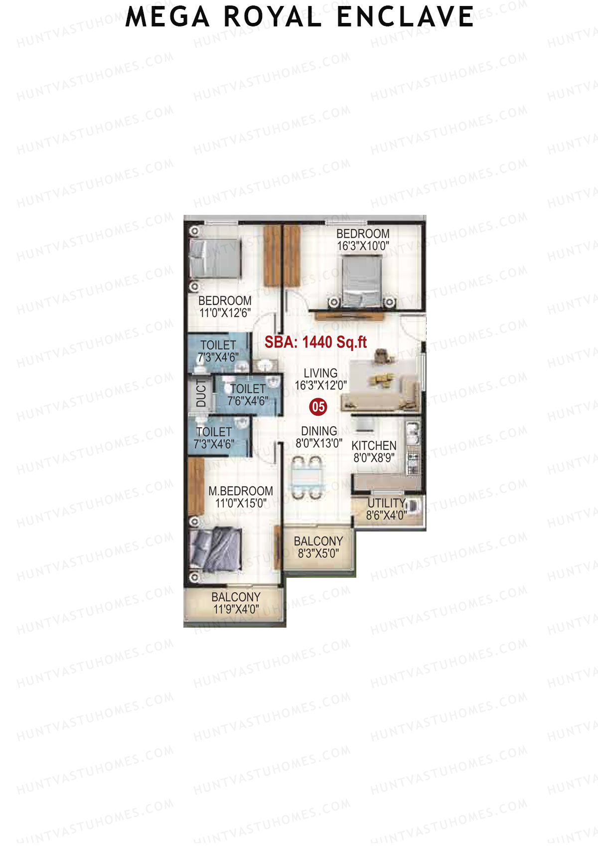 Mega Royal Enclave Tower A Unit 5 Floor Plan