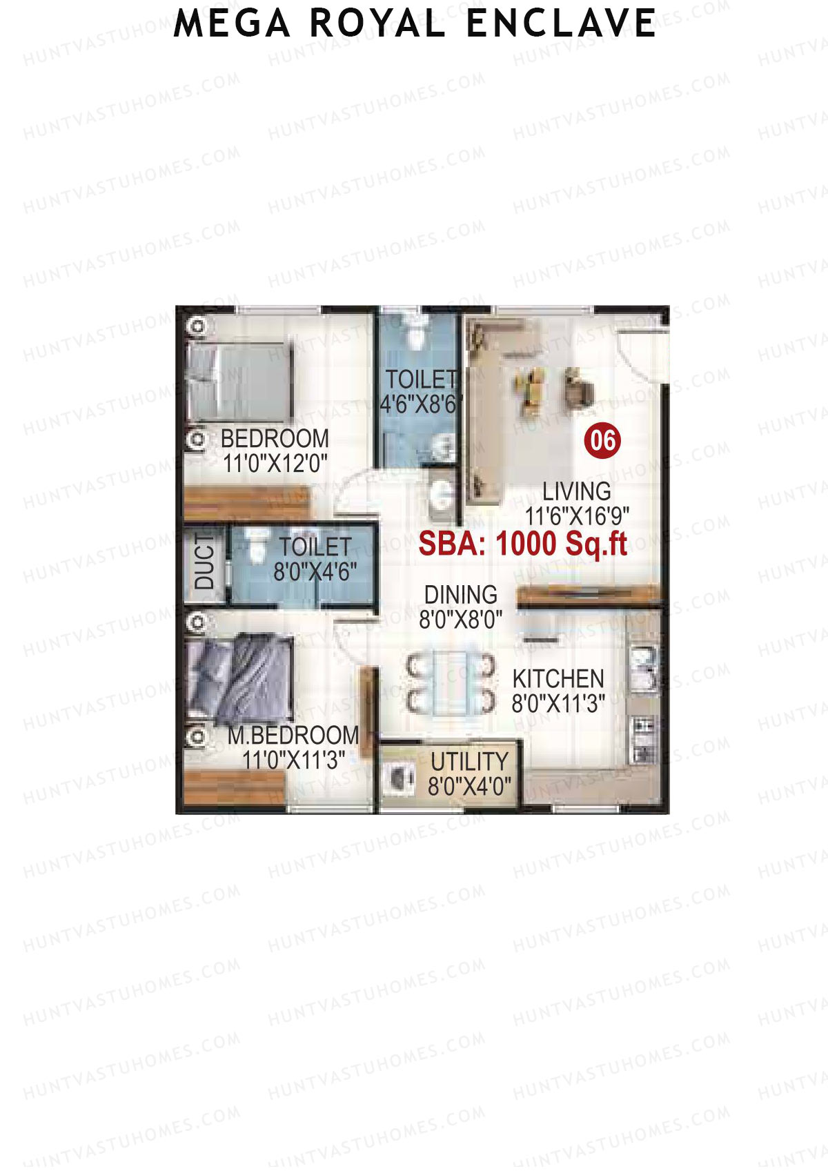 Mega Royal Enclave Tower A Unit 6 Floor Plan