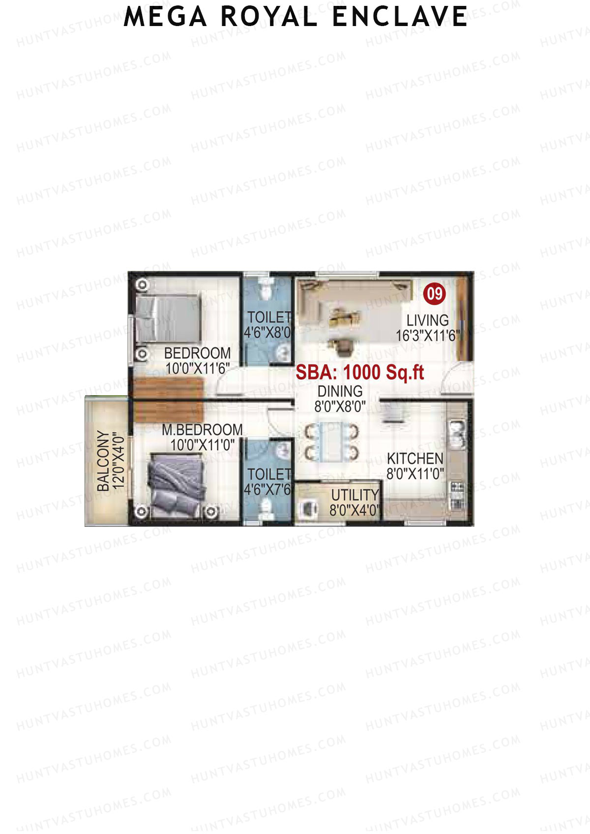 Mega Royal Enclave Tower A Unit 9 Floor Plan