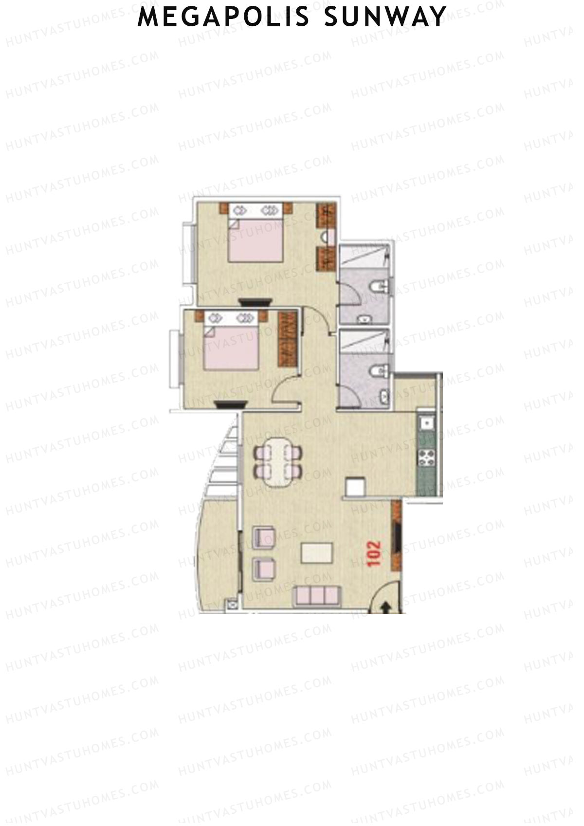 Megapolis Sunway Wing A11 Unit 4 Floor Plan