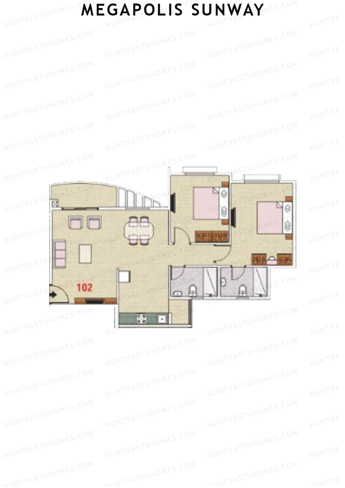 Megapolis Sunway Wing A7 Unit 4 Floor Plan