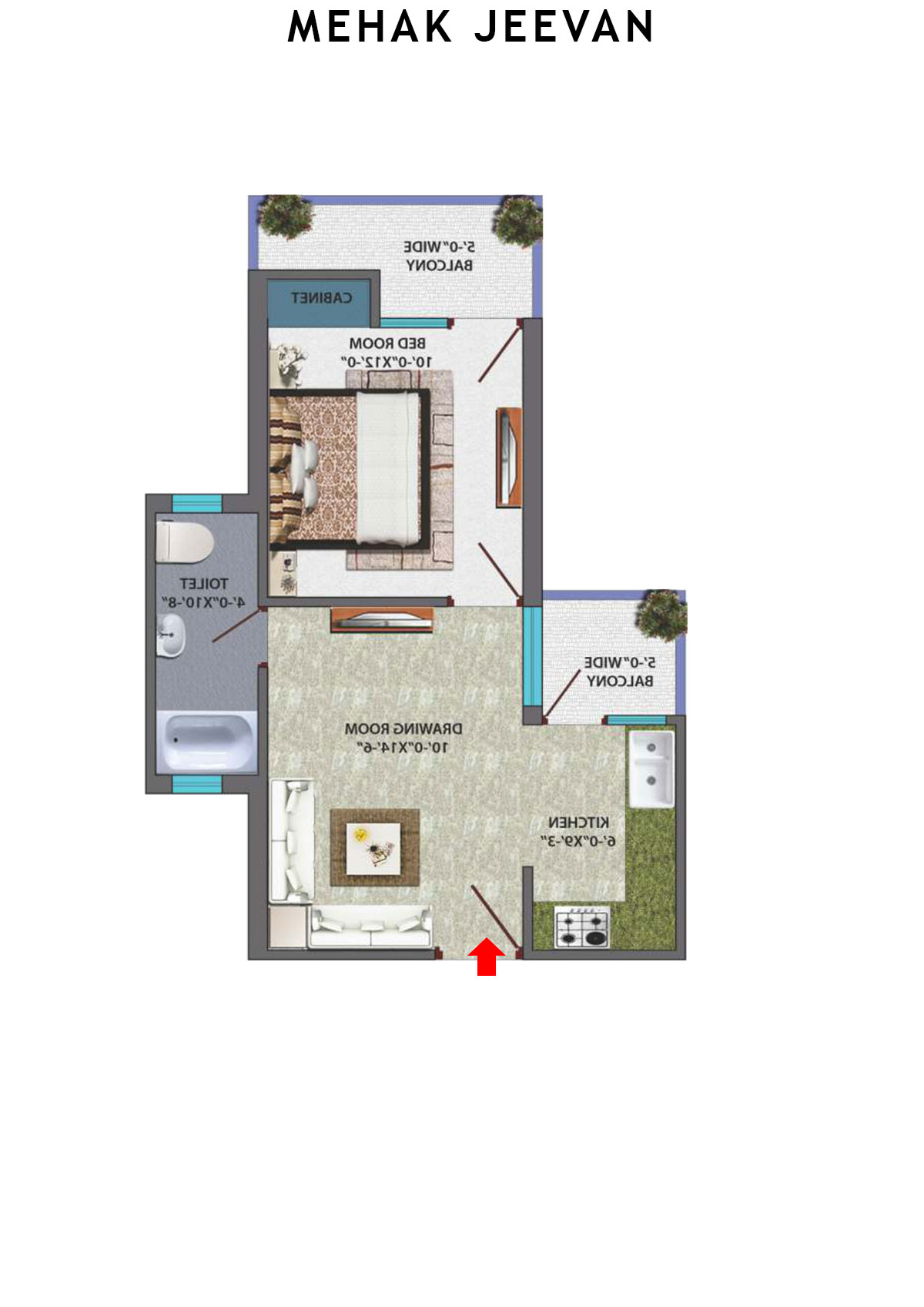 Mehak Jeevan Tower A Unit 10 Floor Plan
