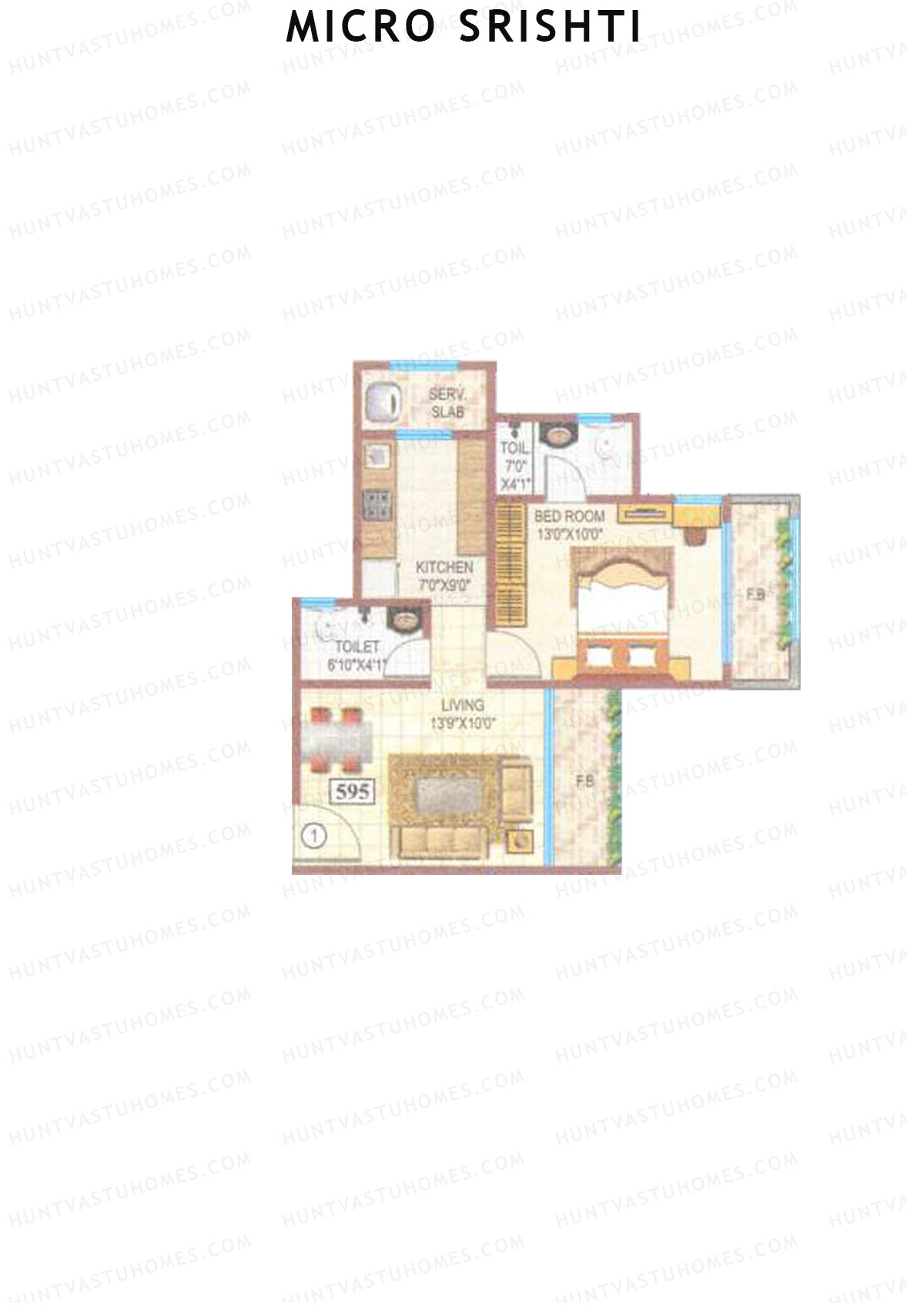 Micro Srishti Tower A Unit 1 Floor Plan